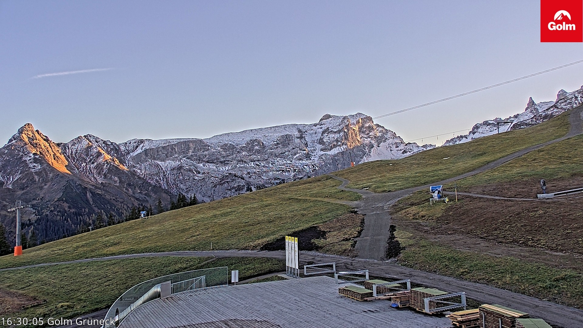 Archived image Webcam View Tschagguns Mittagsspitze from Golm