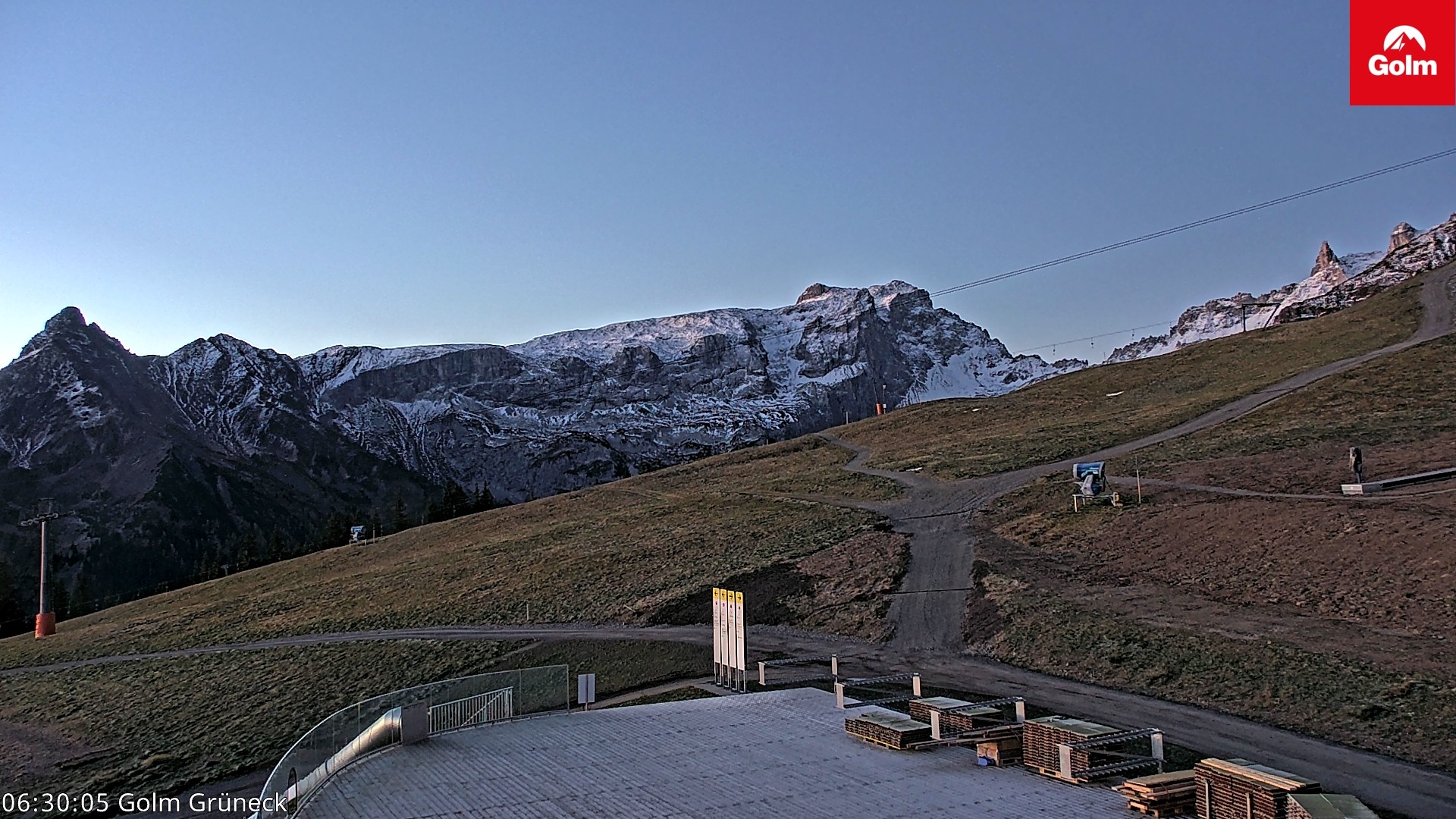 Archiv Foto Webcam Blick vom Golm auf die Tschaggunser Mittagsspitze