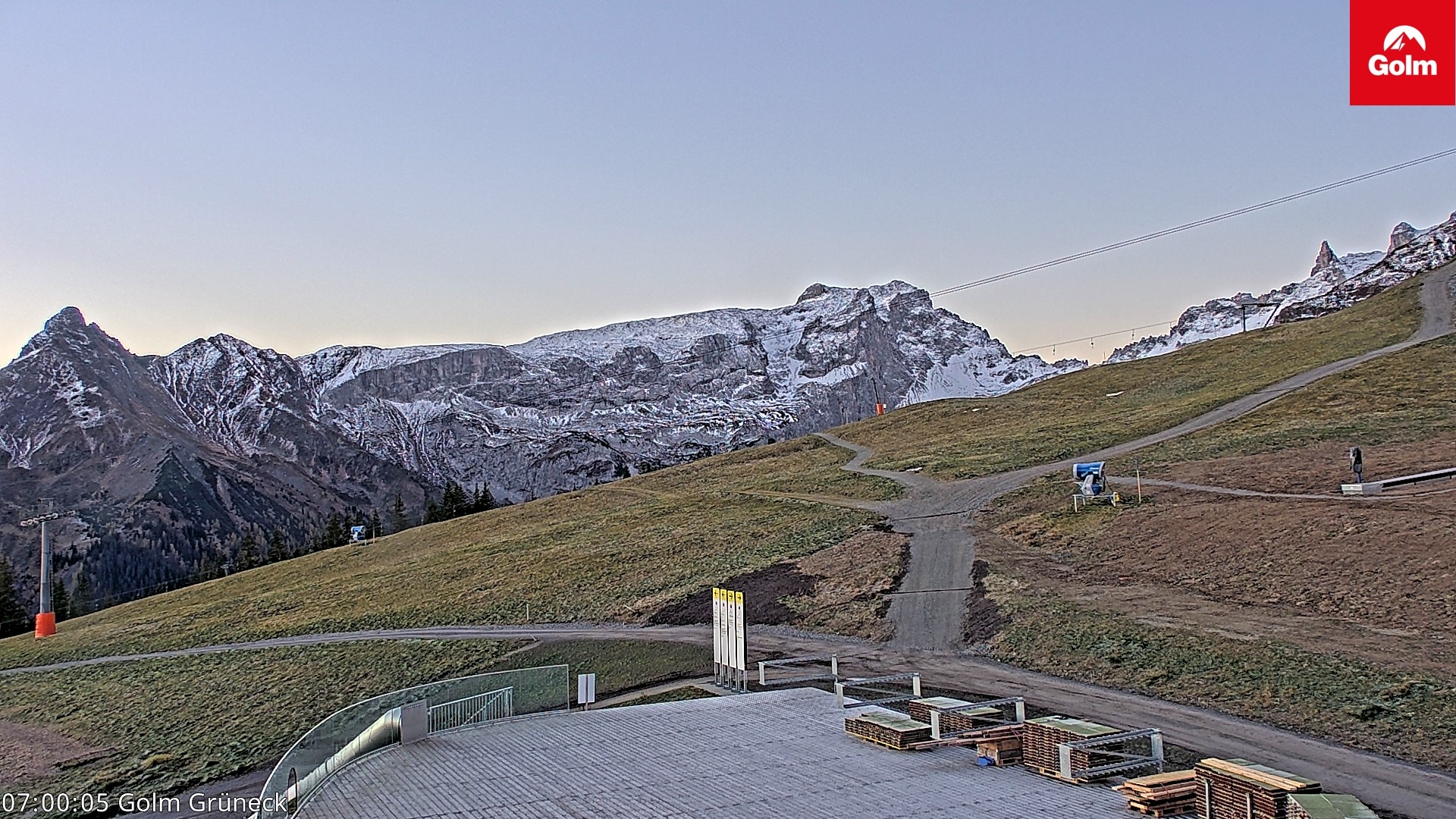Archiv Foto Webcam Blick vom Golm auf die Tschaggunser Mittagsspitze