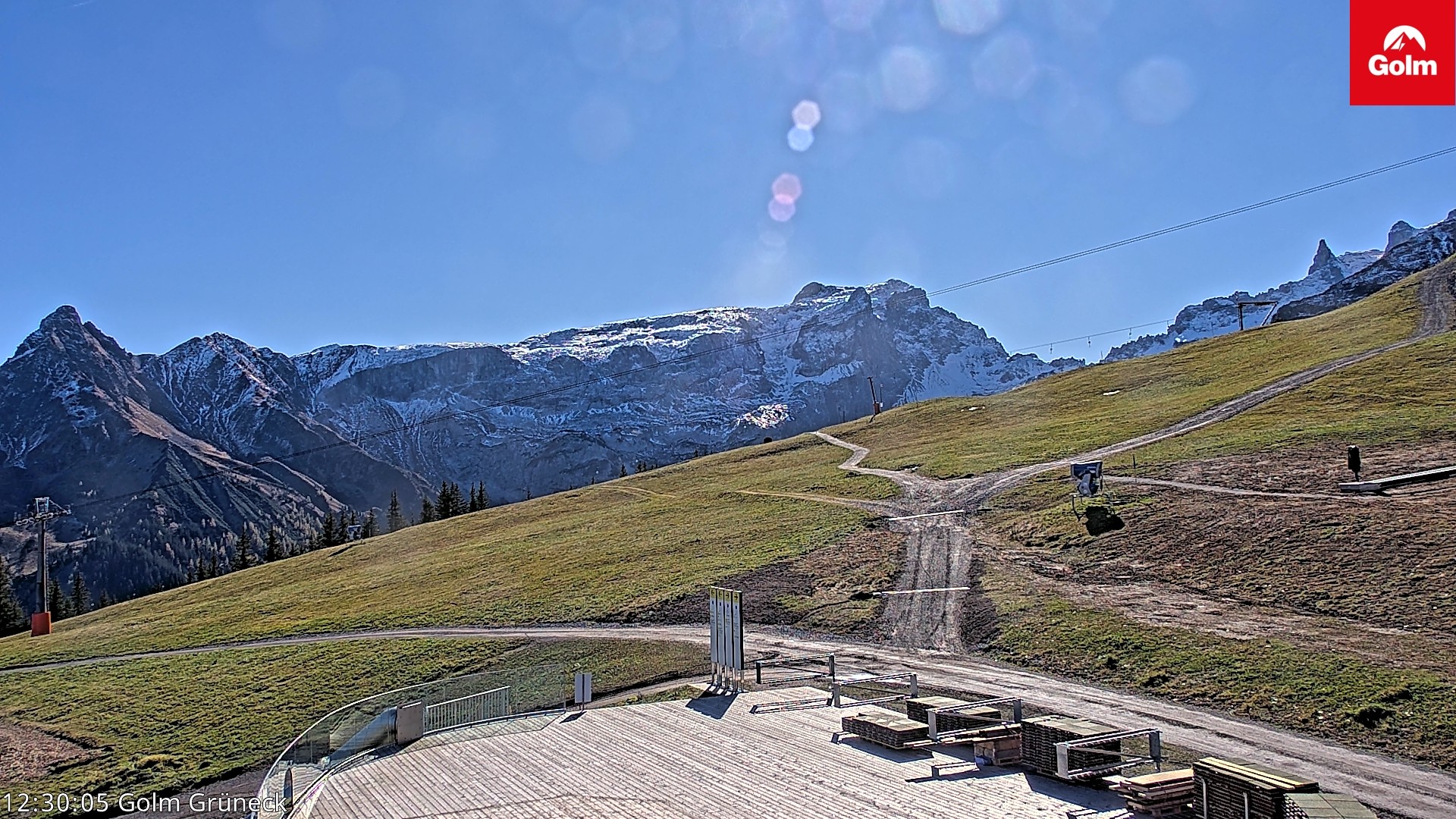 Archiv Foto Webcam Blick vom Golm auf die Tschaggunser Mittagsspitze