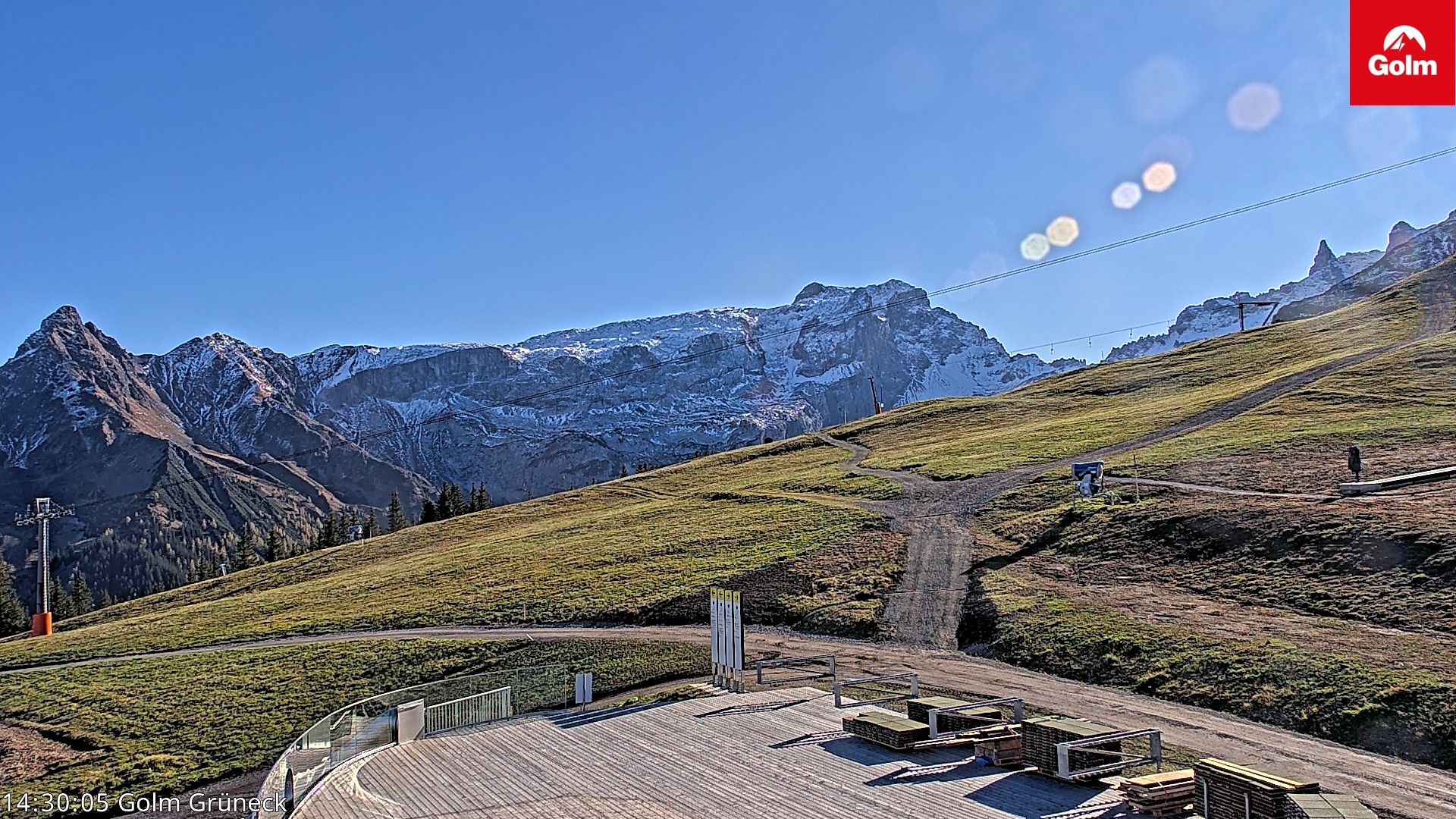 Archiv Foto Webcam Blick vom Golm auf die Tschaggunser Mittagsspitze