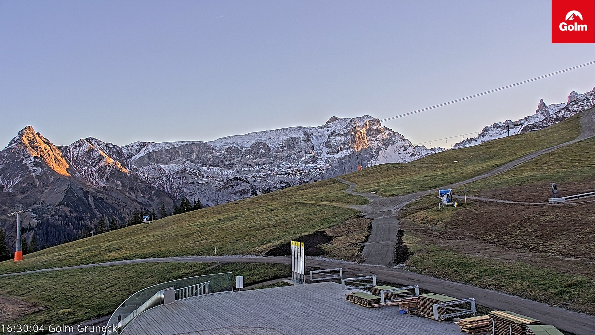 Archiv Foto Webcam Blick vom Golm auf die Tschaggunser Mittagsspitze