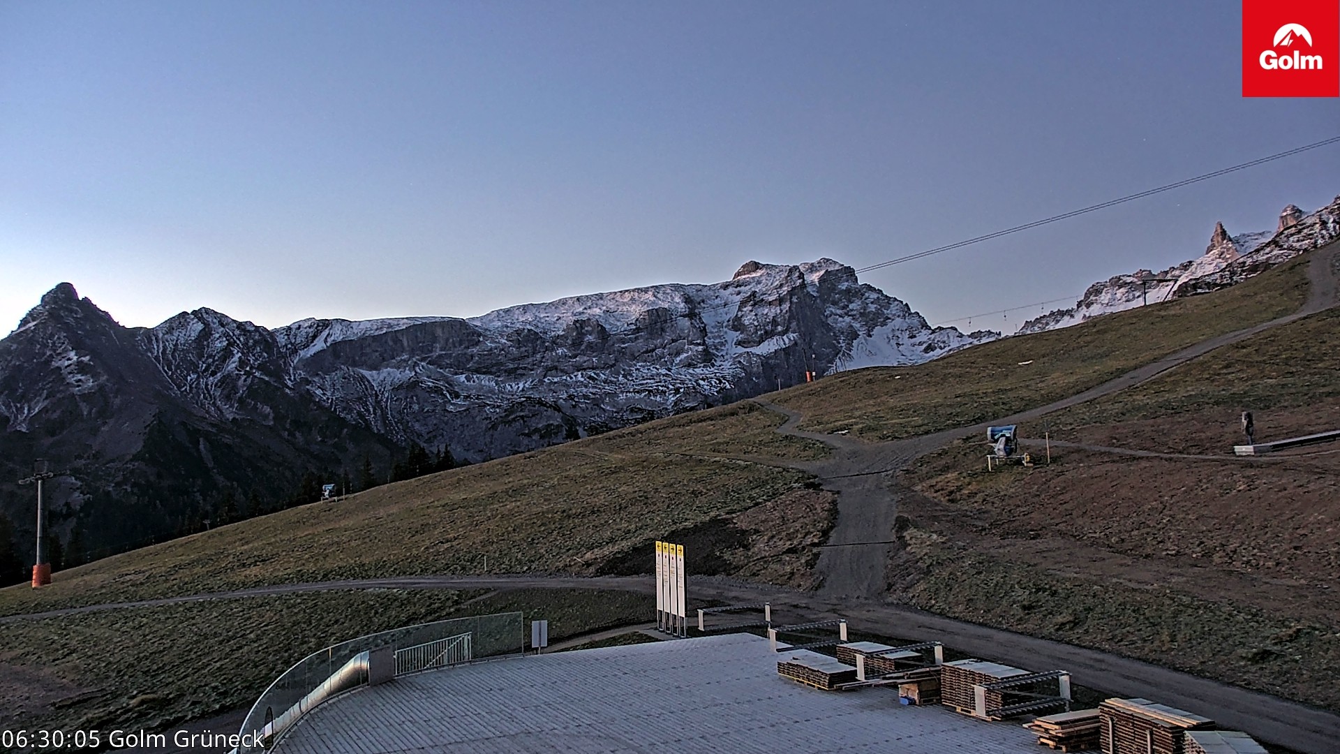Archiv Foto Webcam Blick vom Golm auf die Tschaggunser Mittagsspitze
