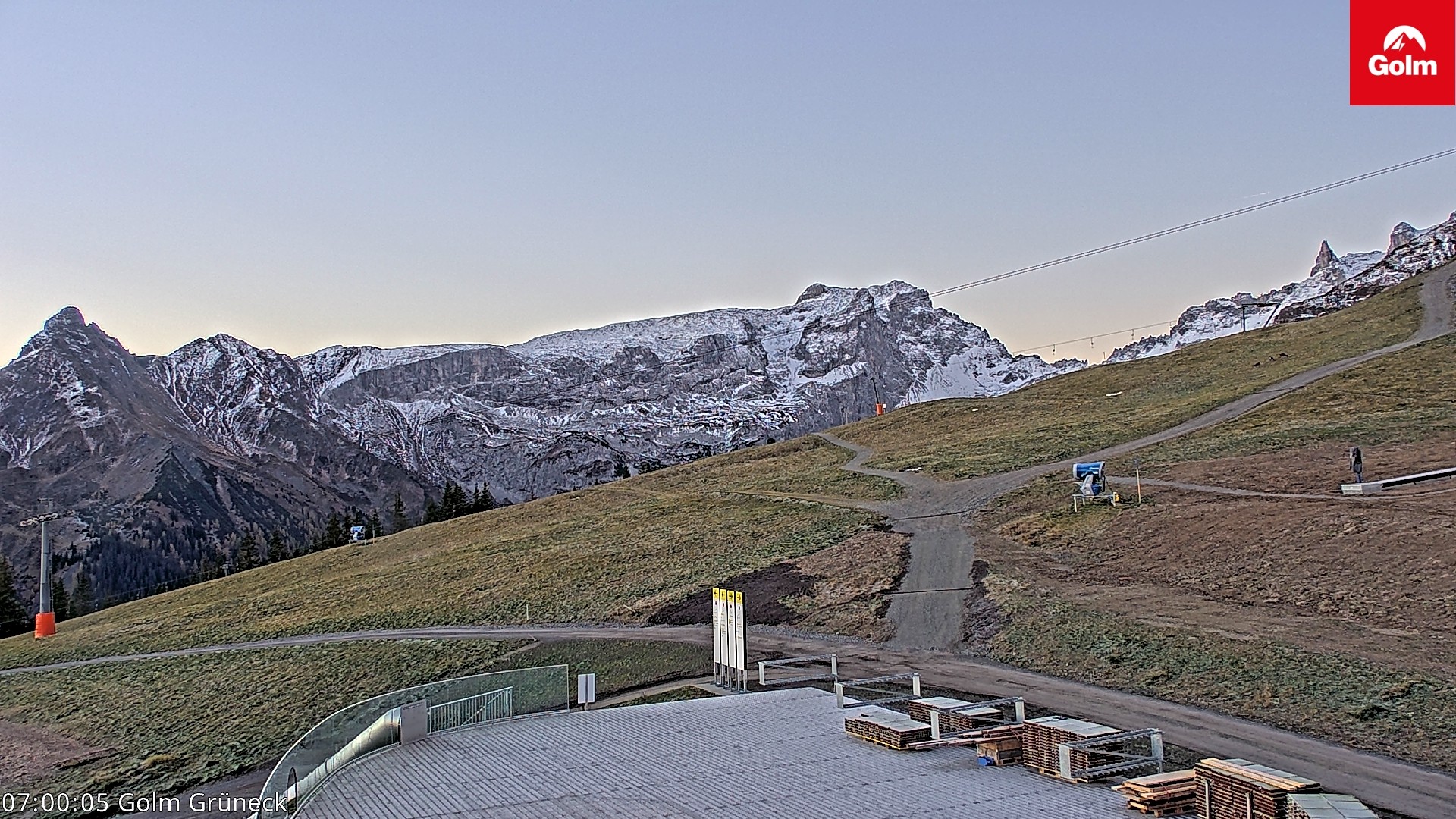 Archiv Foto Webcam Blick vom Golm auf die Tschaggunser Mittagsspitze