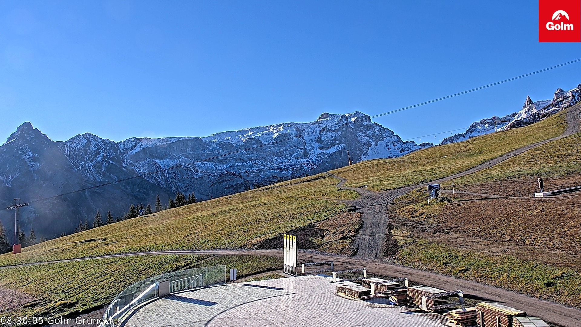 Archiv Foto Webcam Blick vom Golm auf die Tschaggunser Mittagsspitze