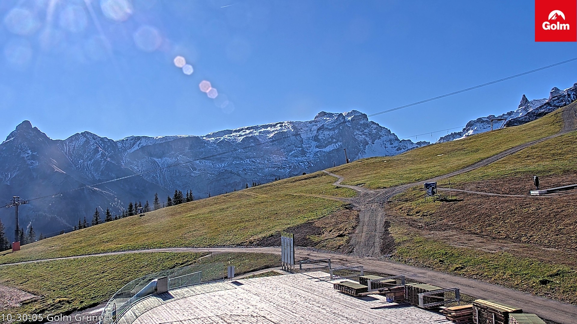 Archiv Foto Webcam Blick vom Golm auf die Tschaggunser Mittagsspitze