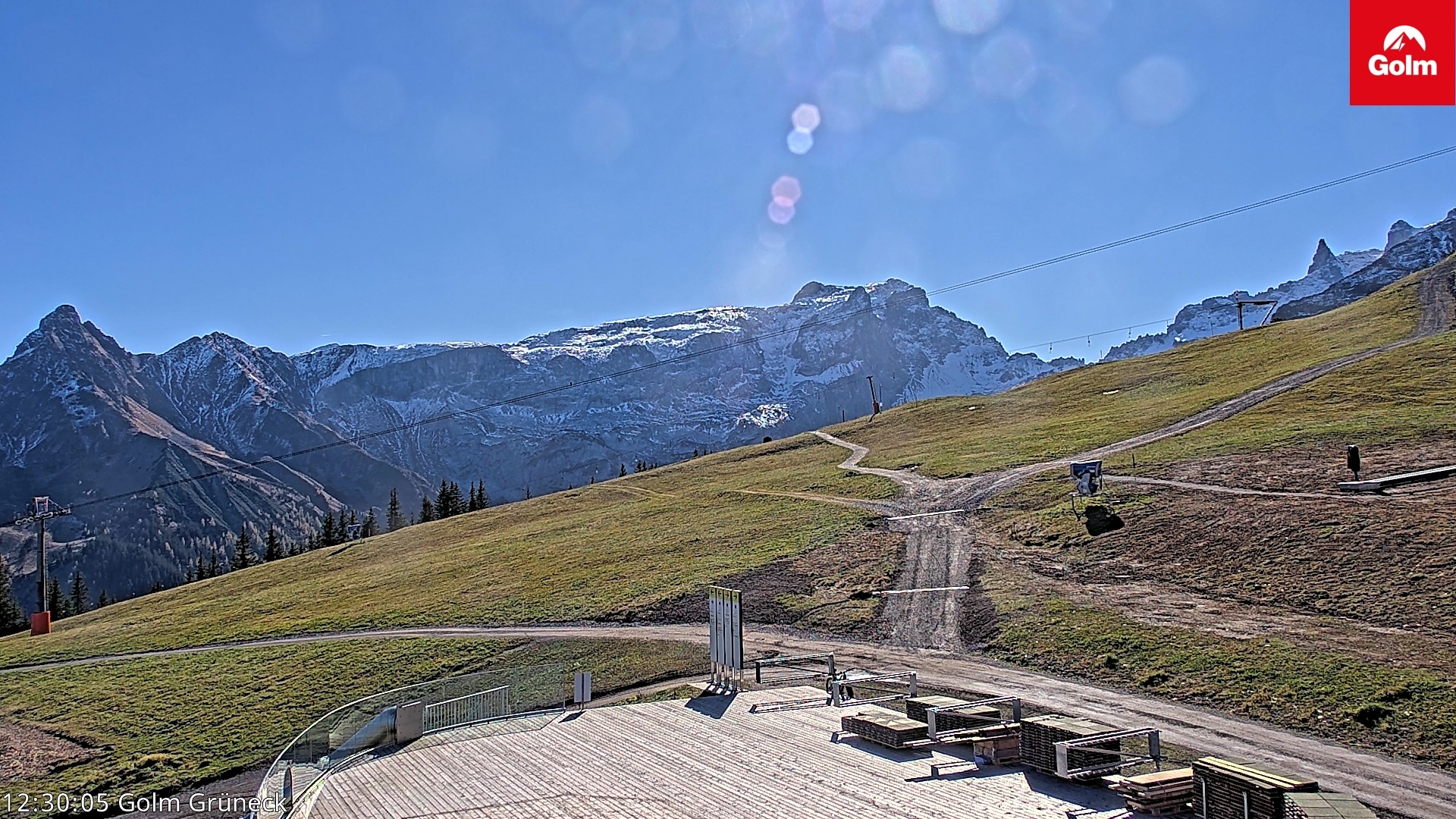 Archiv Foto Webcam Blick vom Golm auf die Tschaggunser Mittagsspitze