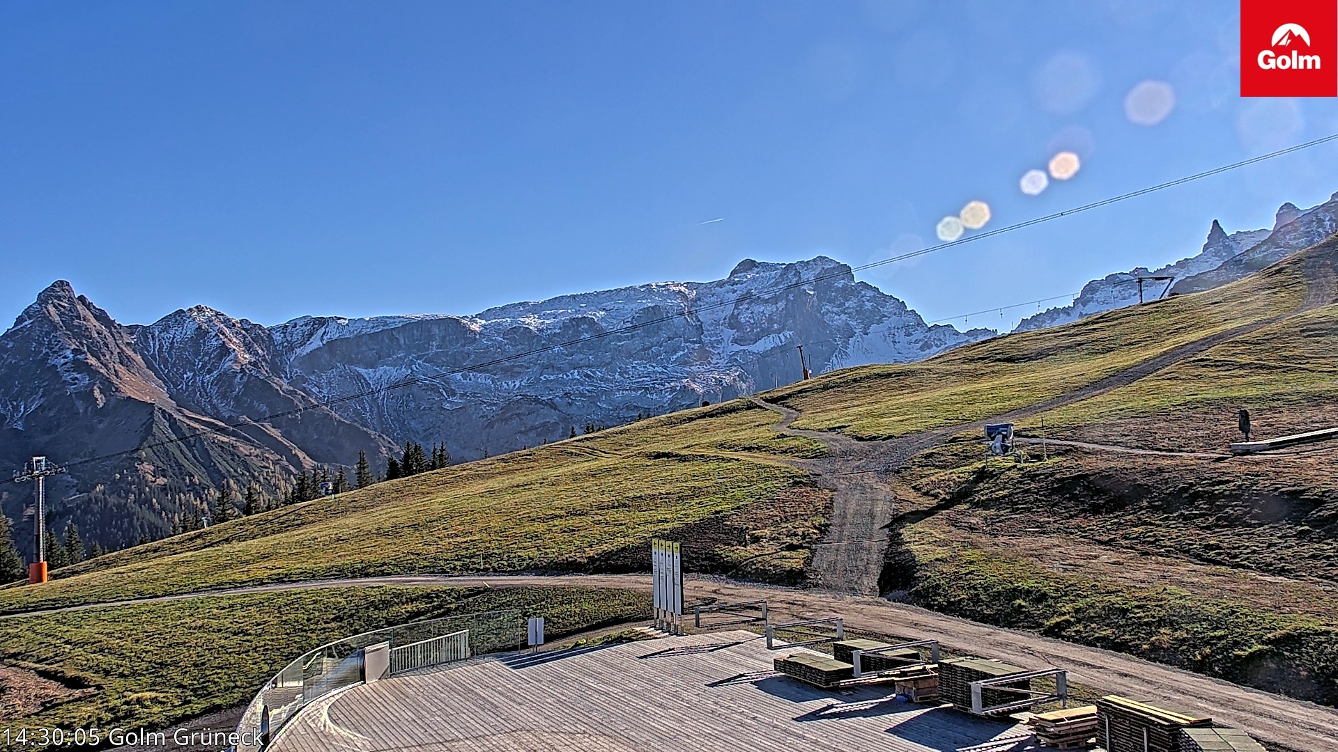 Archiv Foto Webcam Blick vom Golm auf die Tschaggunser Mittagsspitze