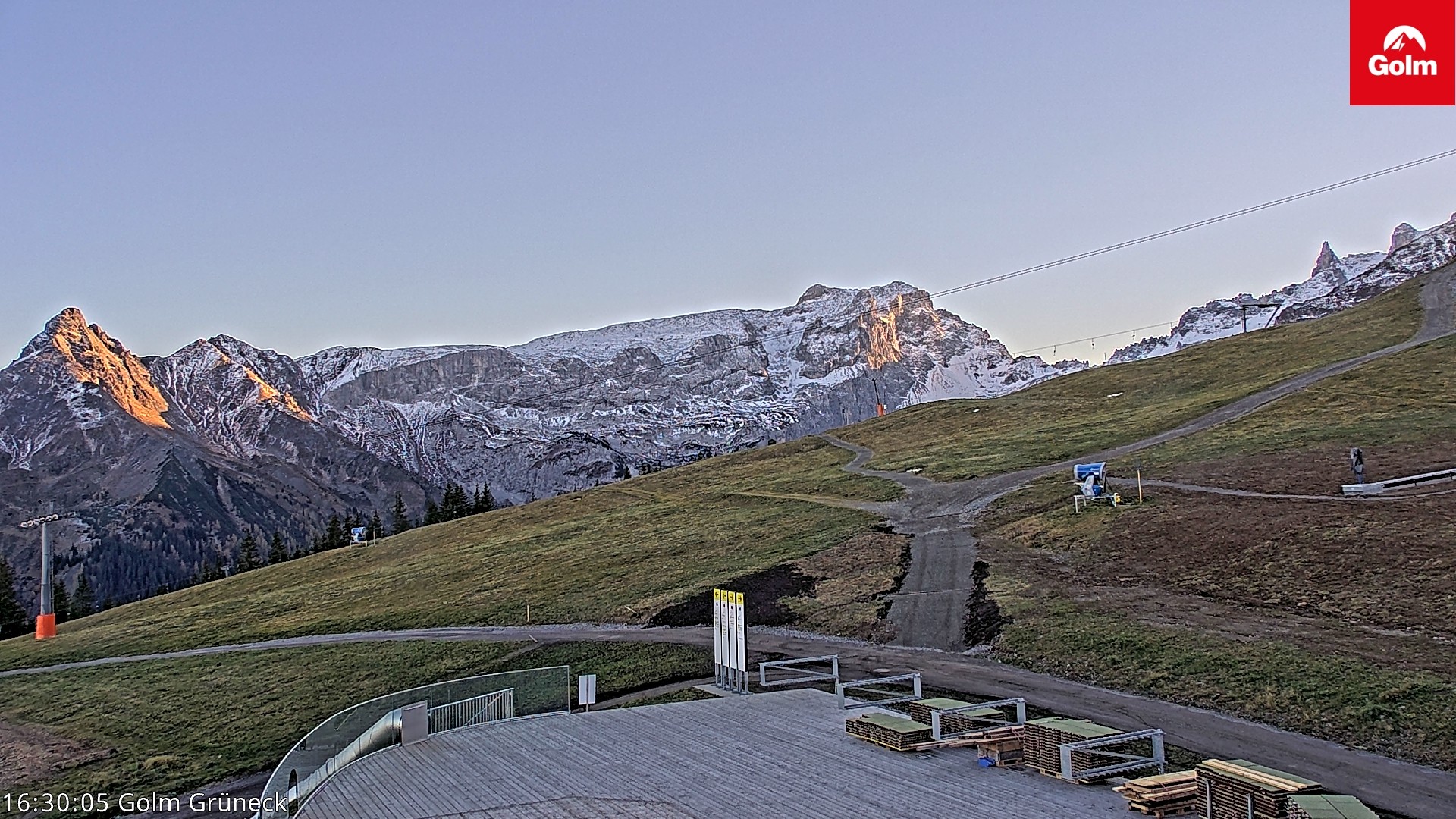 Archiv Foto Webcam Blick vom Golm auf die Tschaggunser Mittagsspitze
