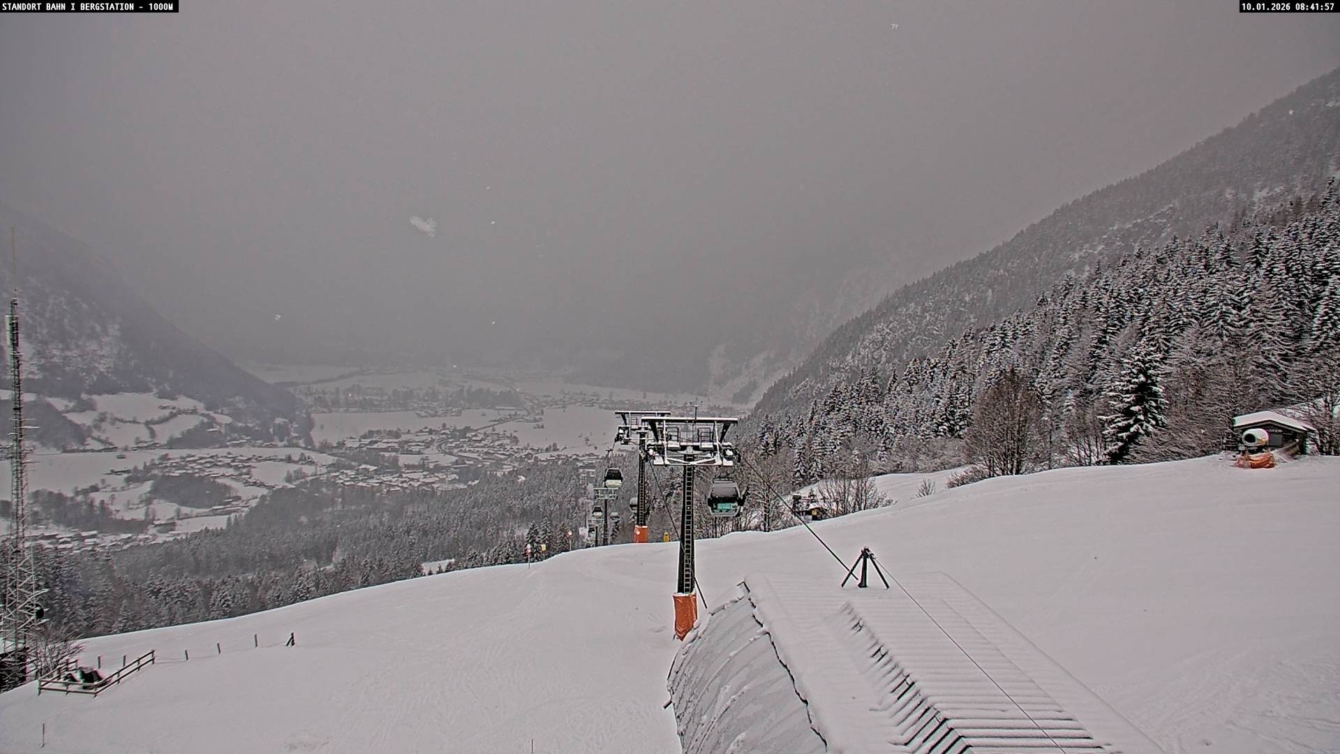 Archiv Foto Webcam Bergstation Almbahn I, Lofer