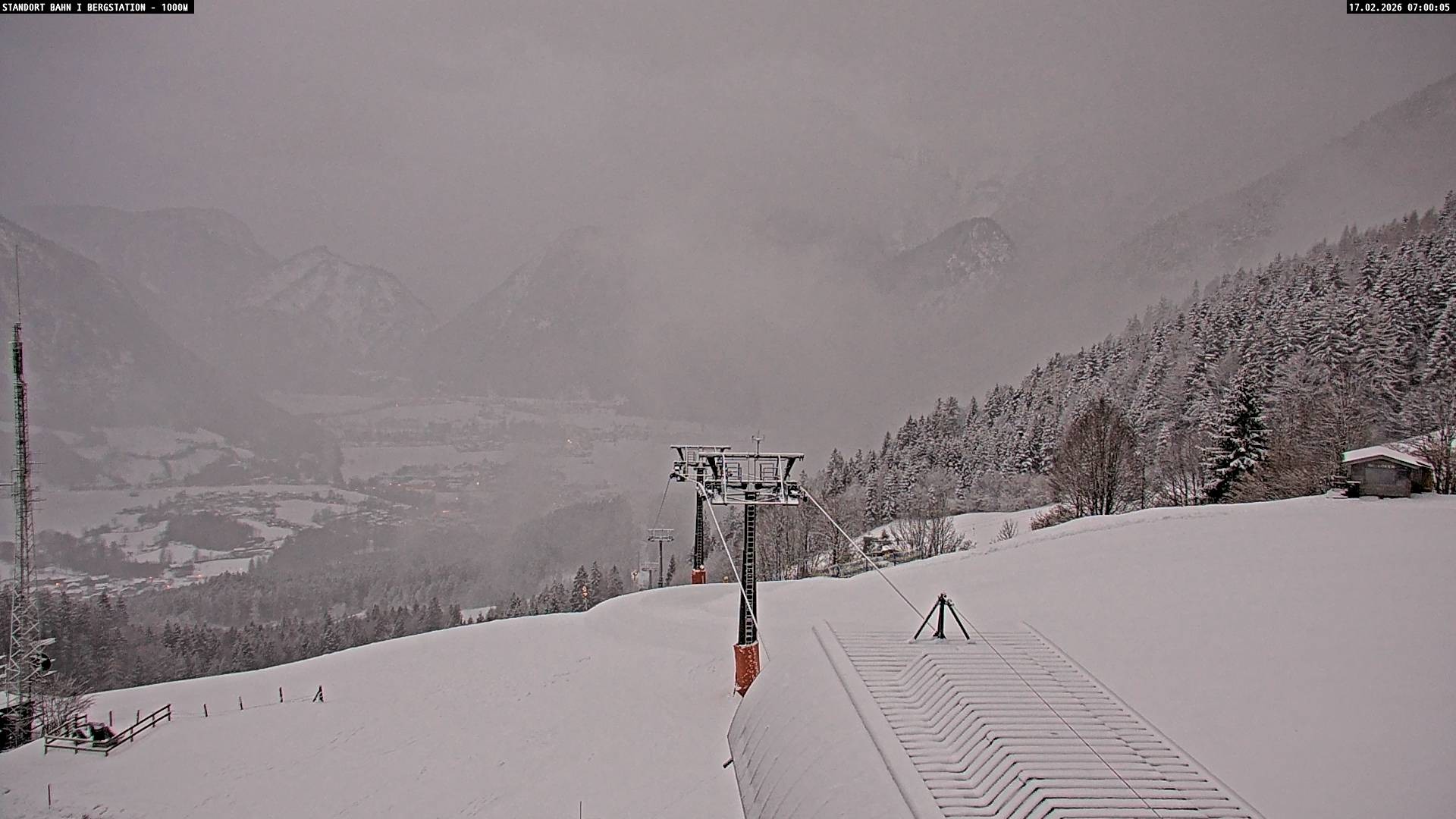 Archiv Foto Webcam Bergstation Almbahn I, Lofer