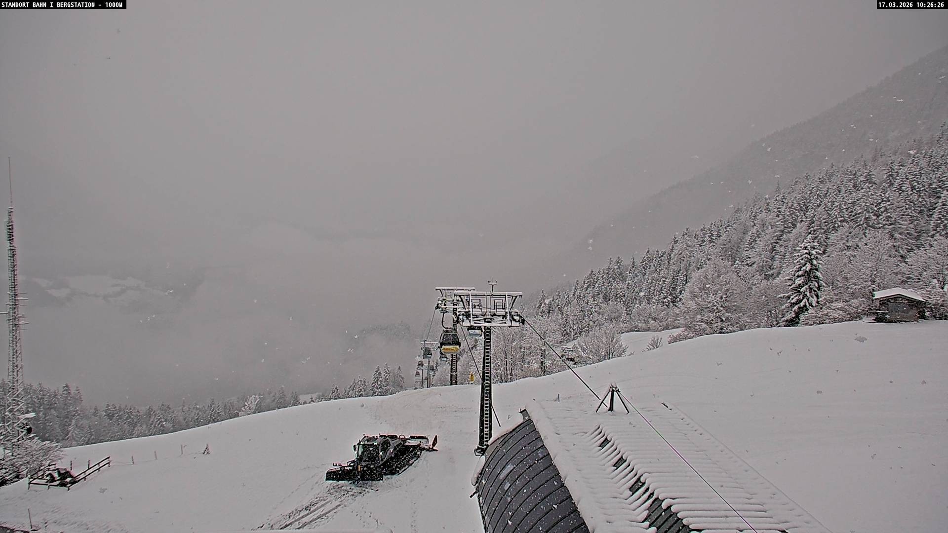 Archiv Foto Webcam Bergstation Almbahn I, Lofer