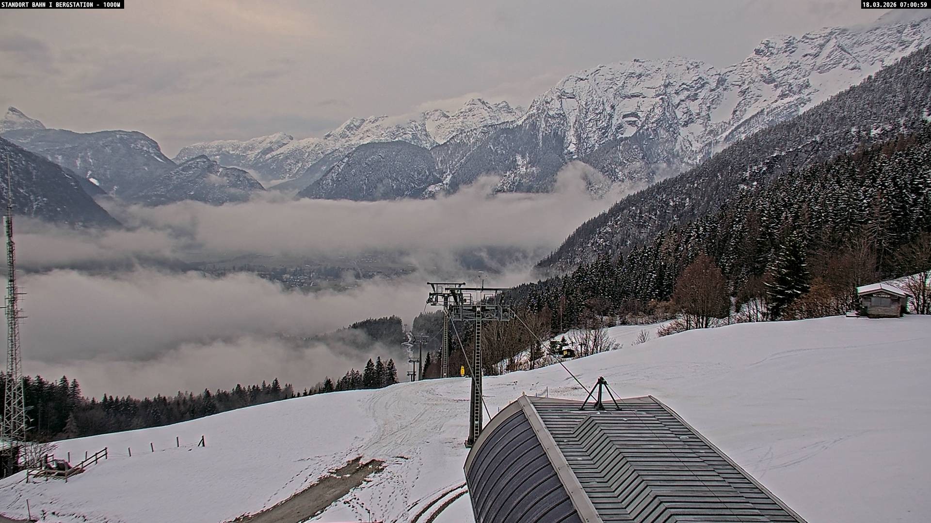 Archiv Foto Webcam Bergstation Almbahn I, Lofer