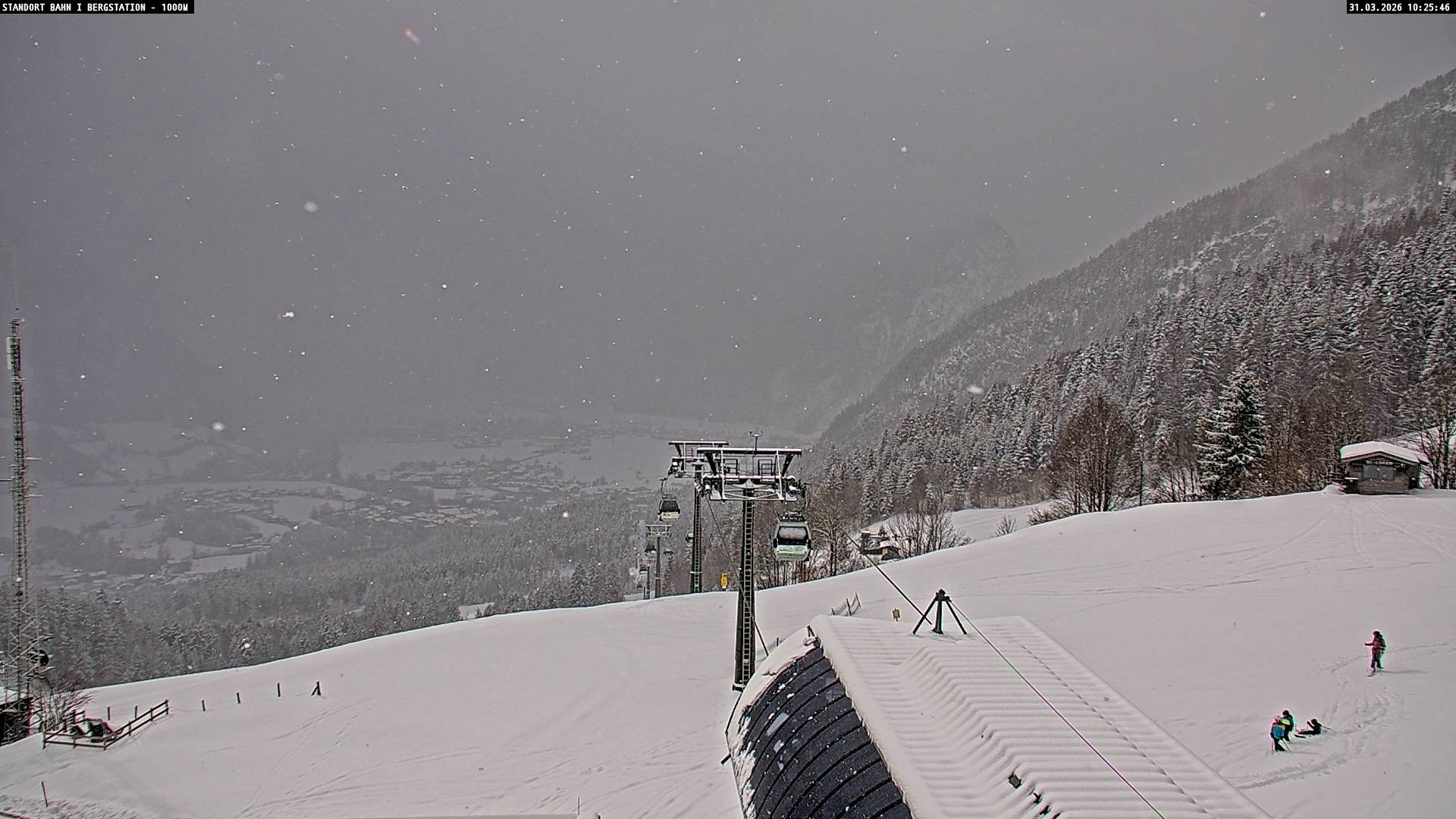 Archiv Foto Webcam Bergstation Almbahn I, Lofer