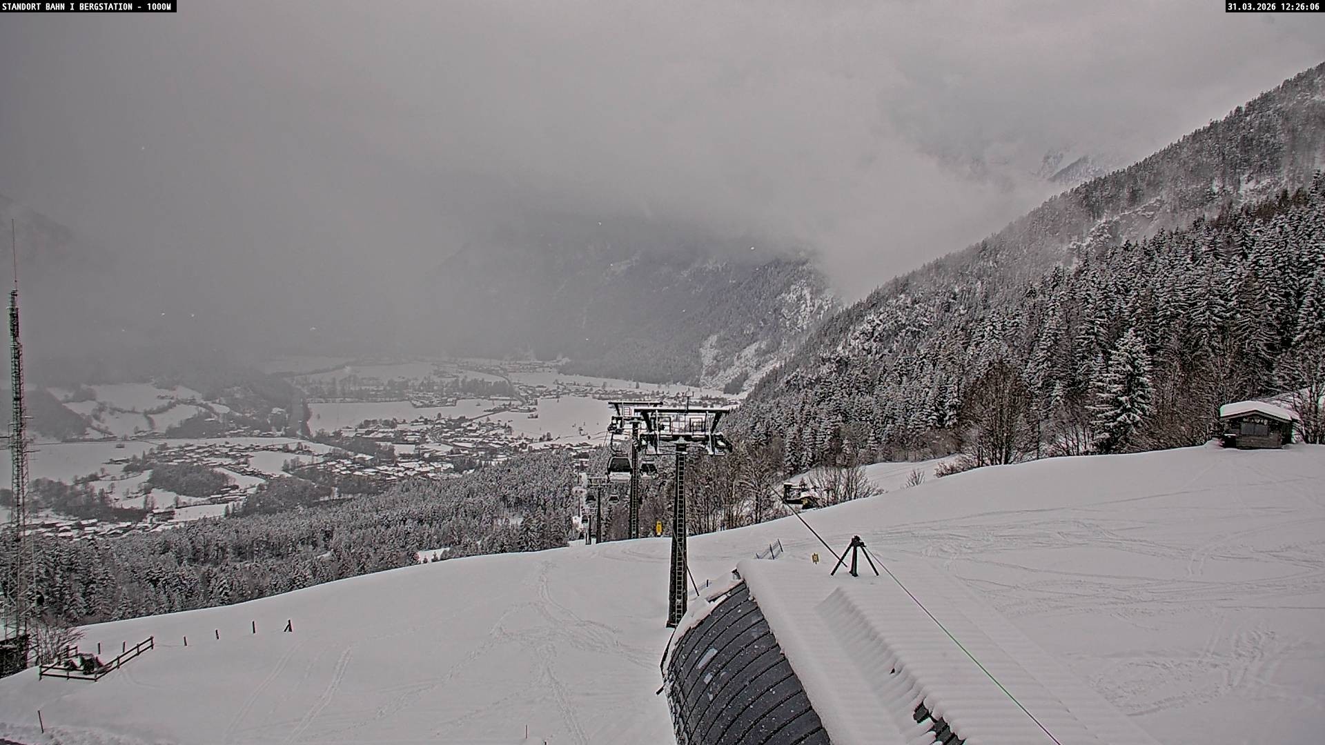 Archiv Foto Webcam Bergstation Almbahn I, Lofer