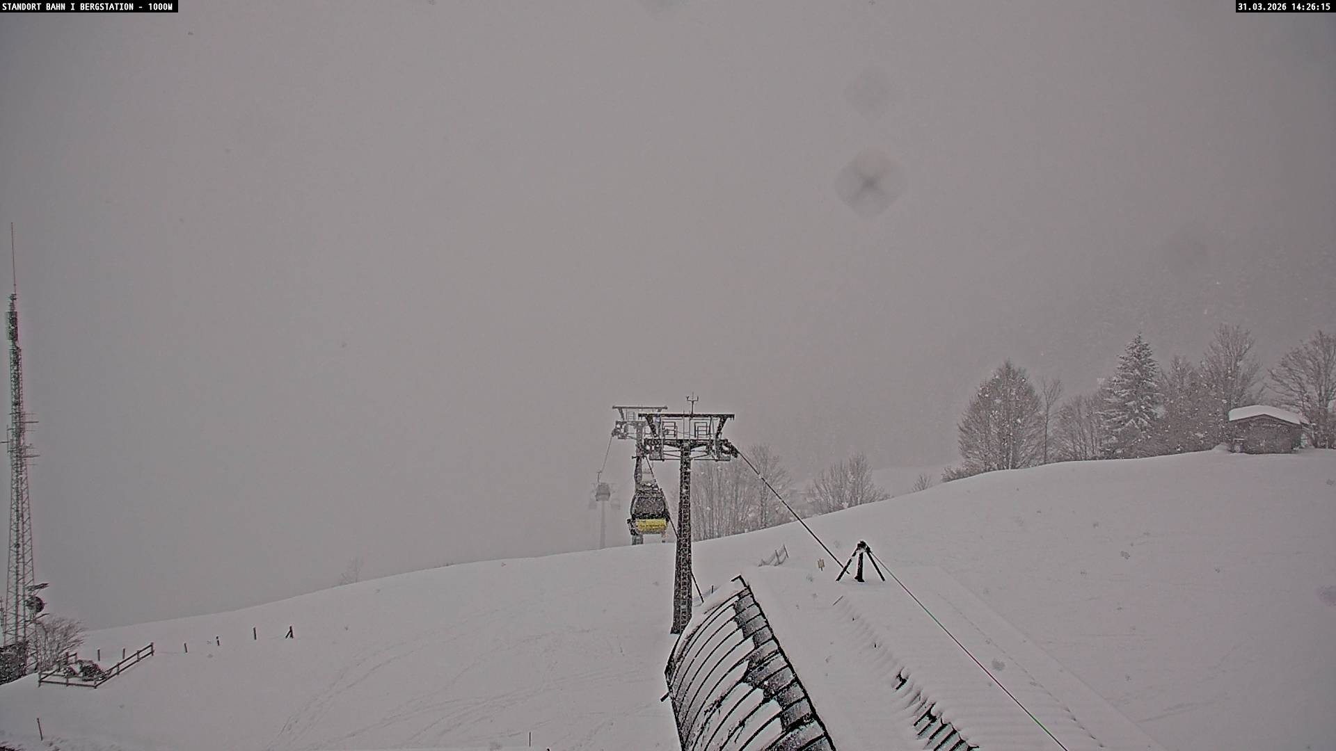 Archiv Foto Webcam Bergstation Almbahn I, Lofer