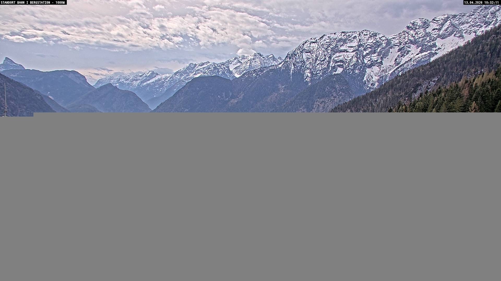 Archived image Webcam Mountain station Almbahn I