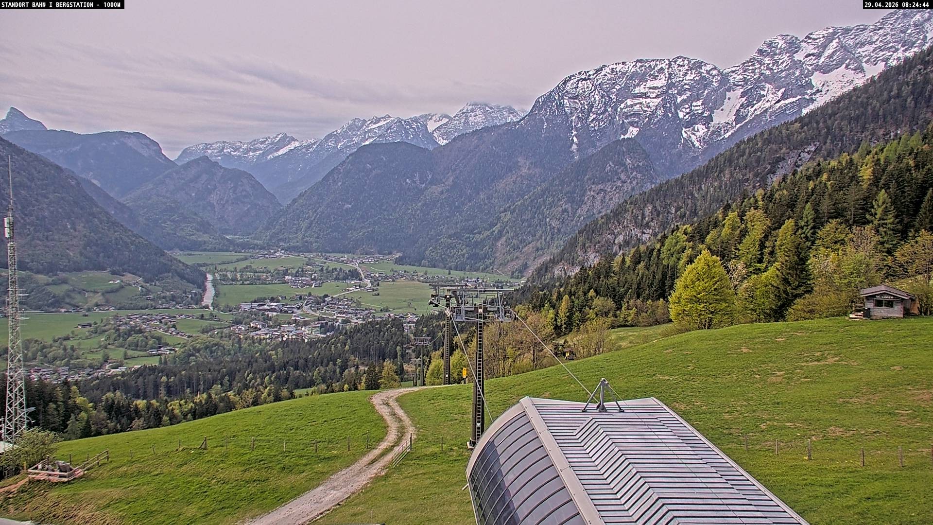 Archiv Foto Webcam Bergstation Almbahn I, Lofer