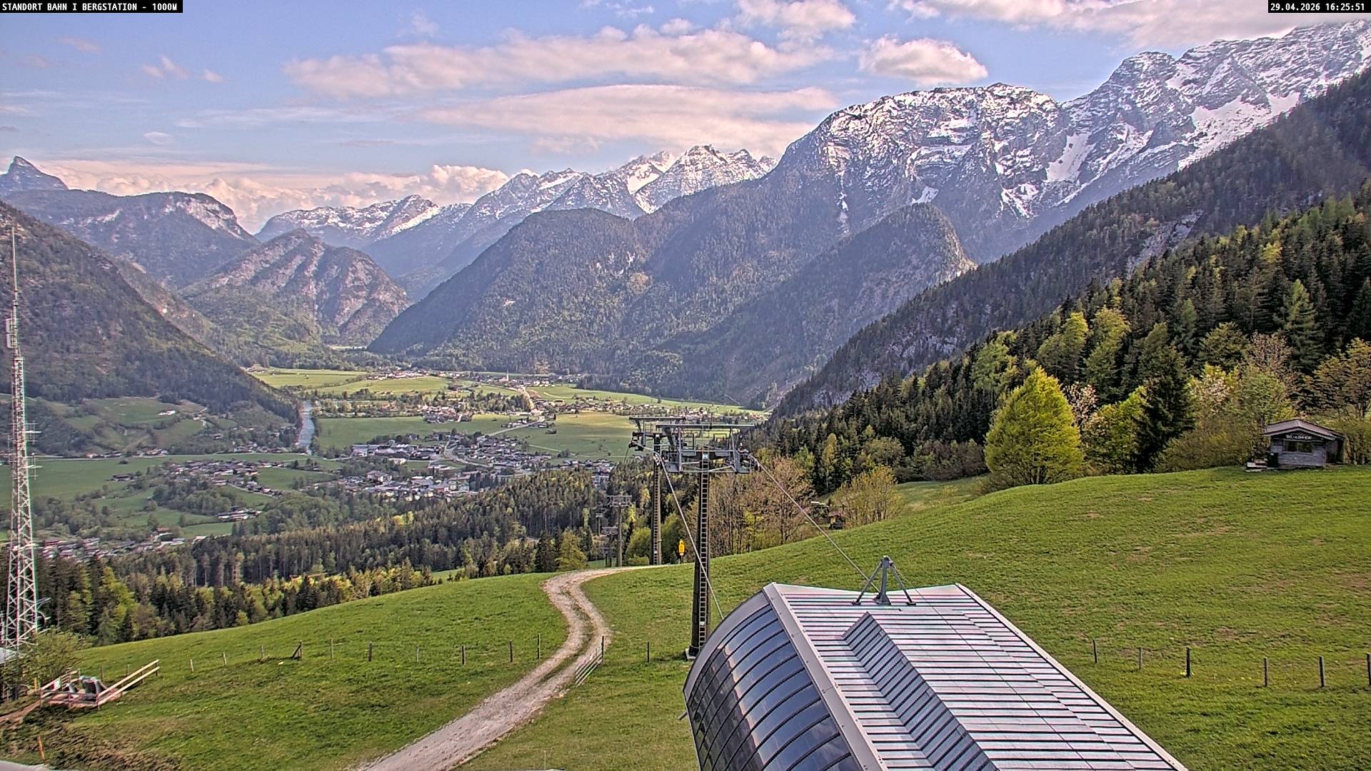 Archiv Foto Webcam Bergstation Almbahn I, Lofer