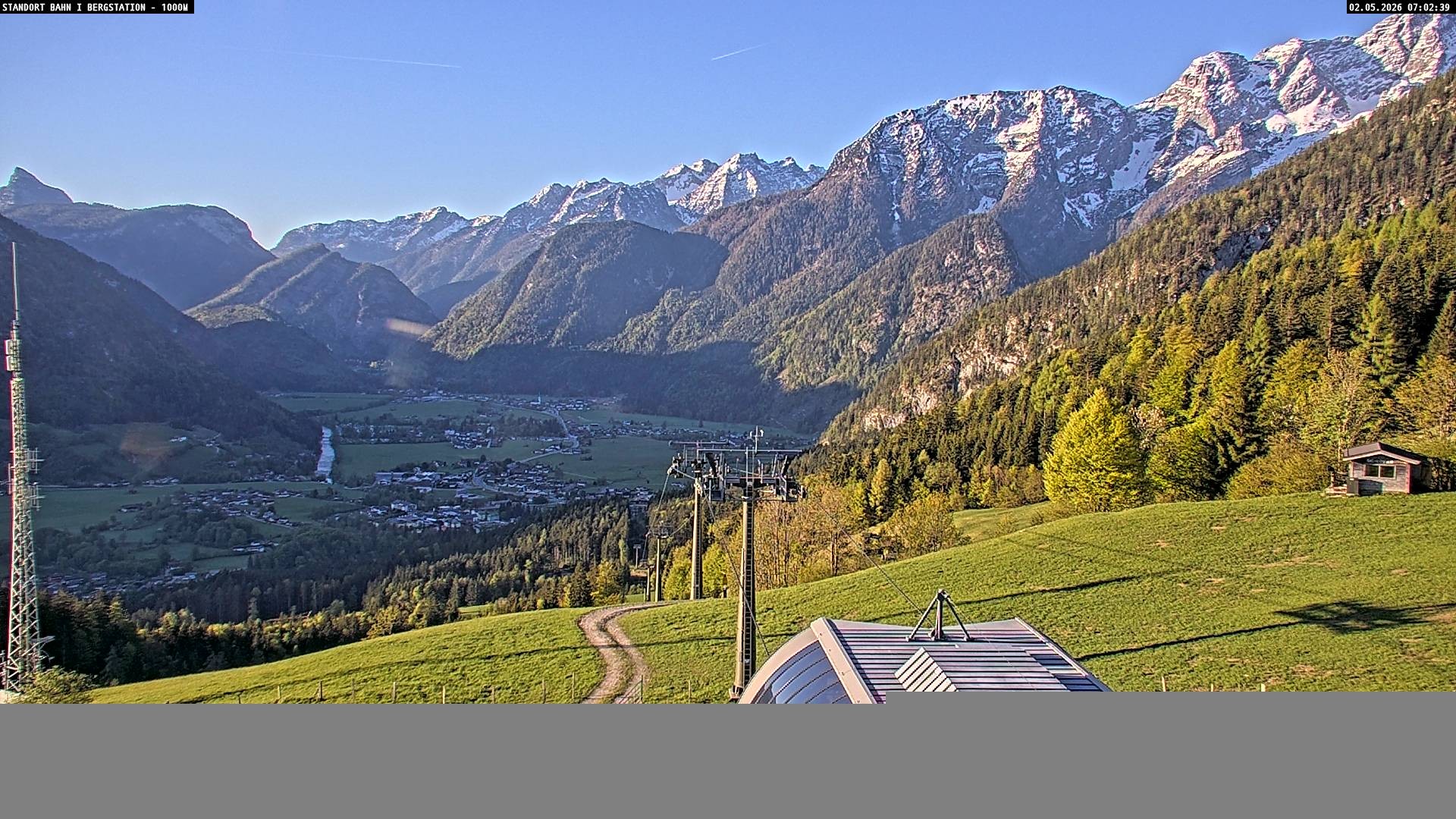 Archiv Foto Webcam Bergstation Almbahn I, Lofer