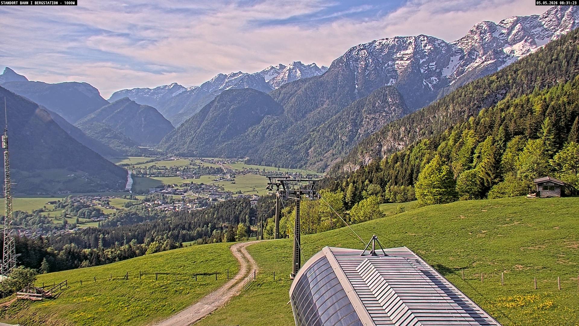 Archiv Foto Webcam Bergstation Almbahn I, Lofer