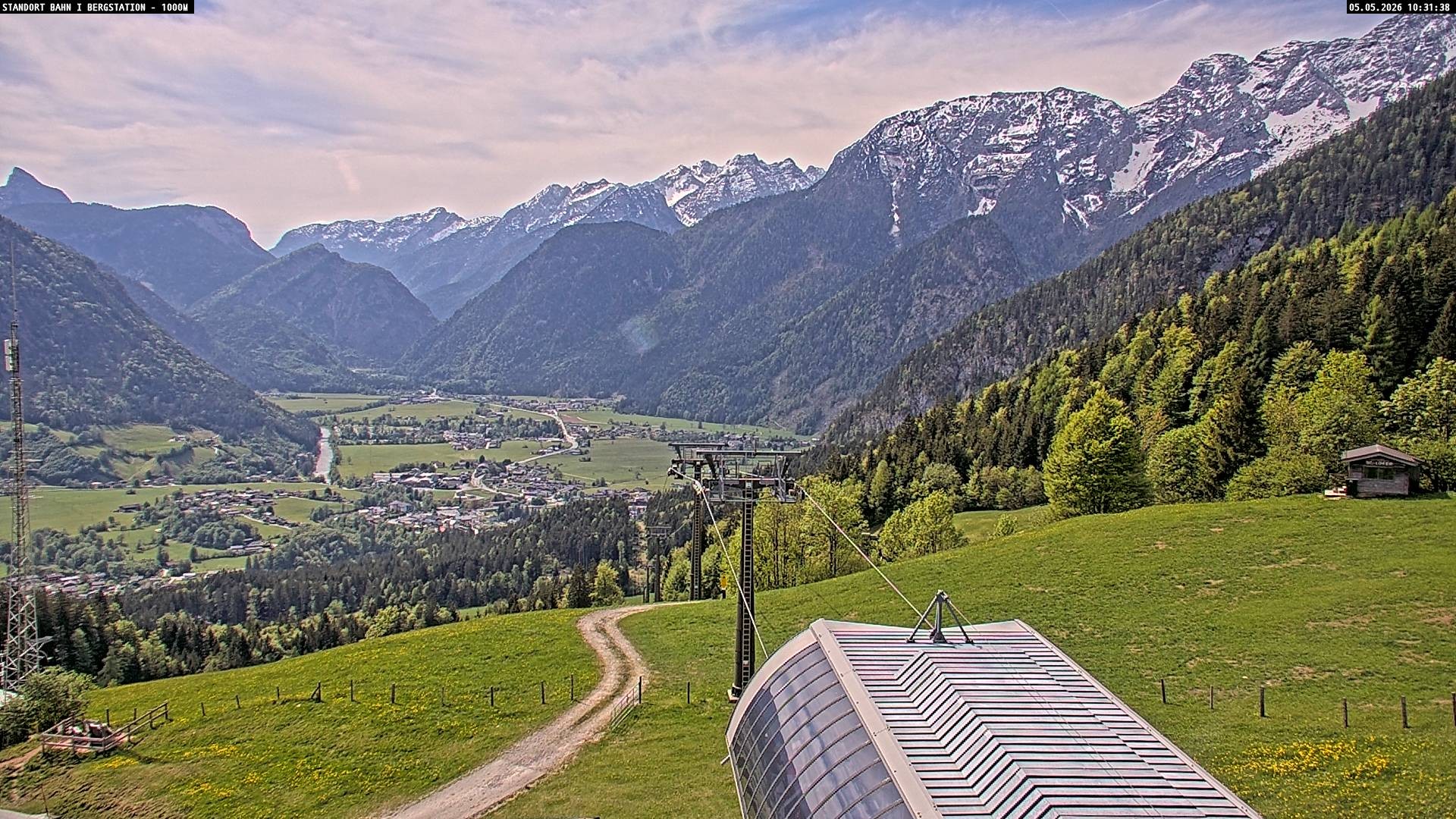 Archiv Foto Webcam Bergstation Almbahn I, Lofer