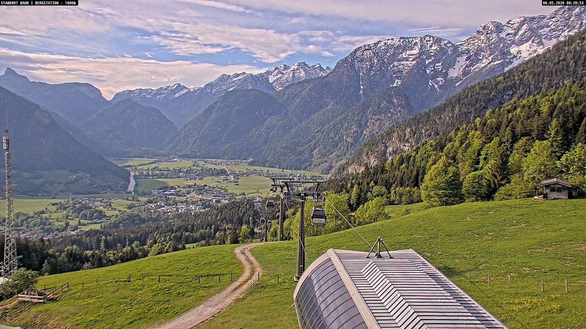 Archiv Foto Webcam Bergstation Almbahn I, Lofer