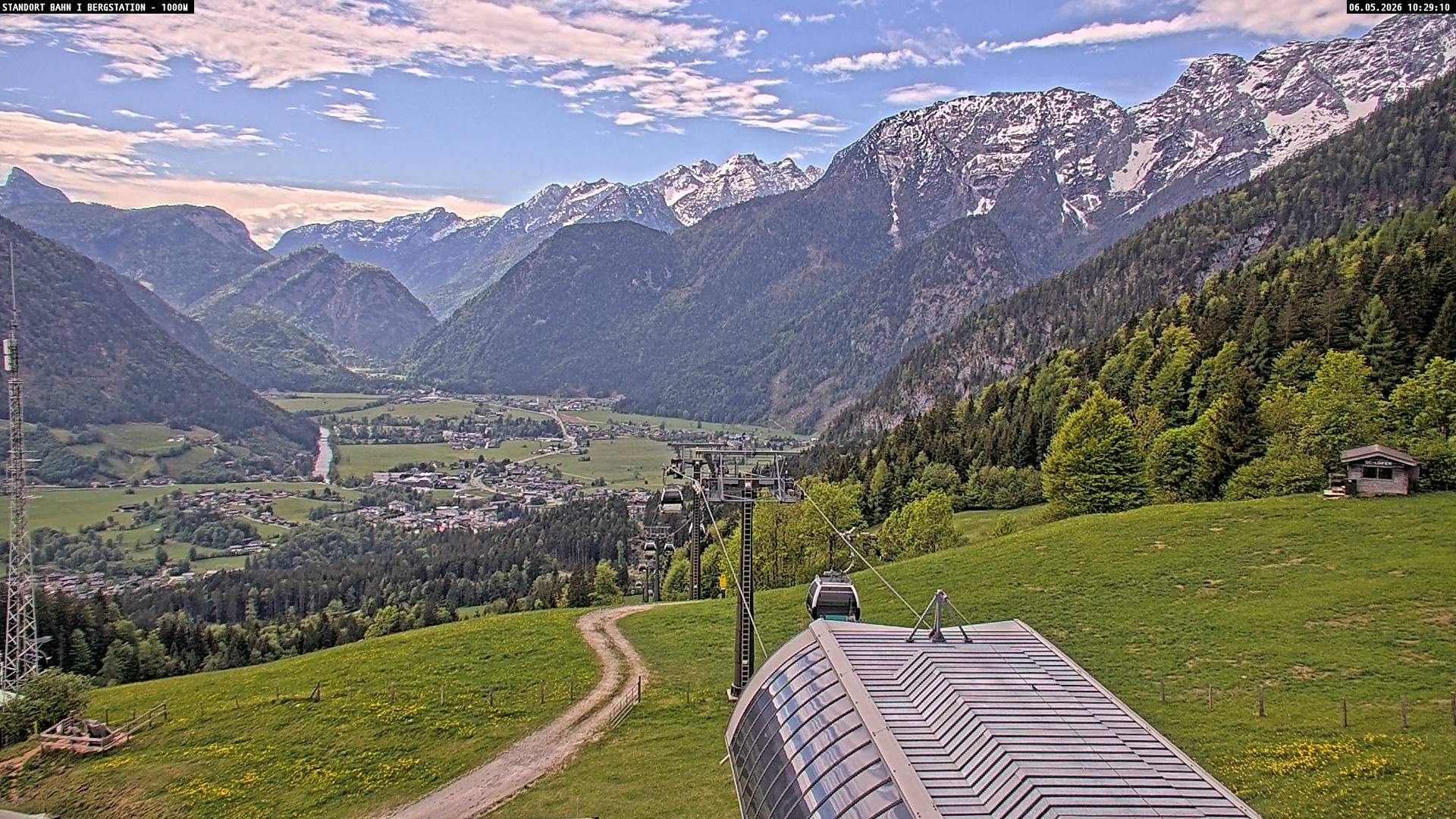 Archiv Foto Webcam Bergstation Almbahn I, Lofer