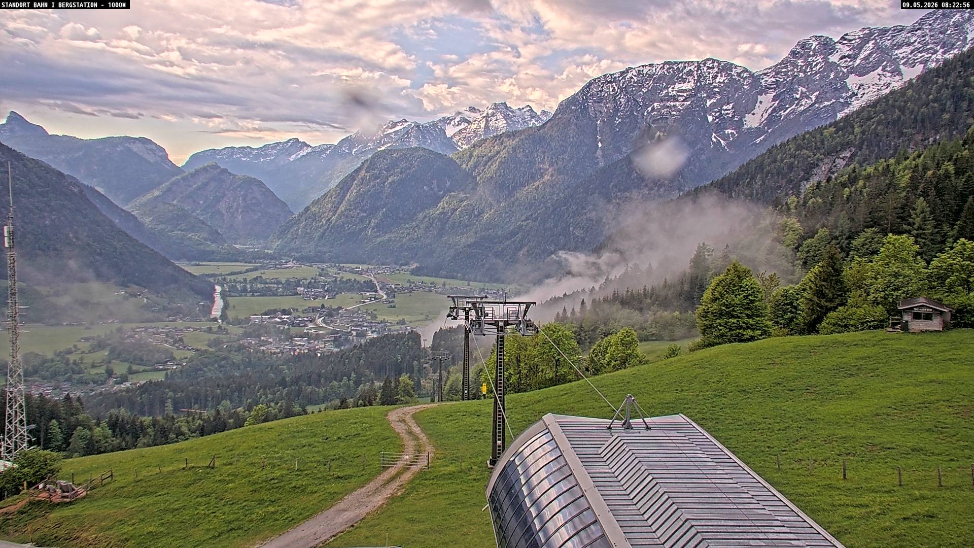 Archiv Foto Webcam Bergstation Almbahn I, Lofer