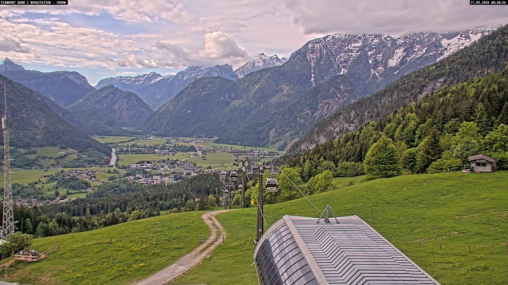 Archiv Foto Webcam Bergstation Almbahn I, Lofer