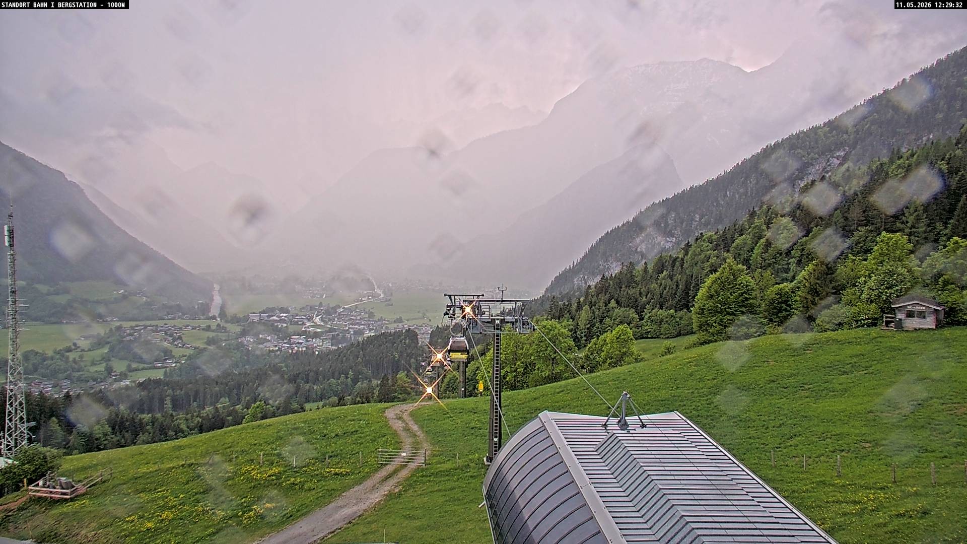 Archiv Foto Webcam Bergstation Almbahn I, Lofer