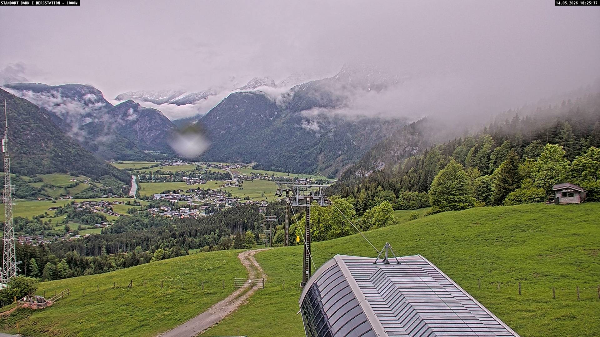 Archiv Foto Webcam Bergstation Almbahn I, Lofer