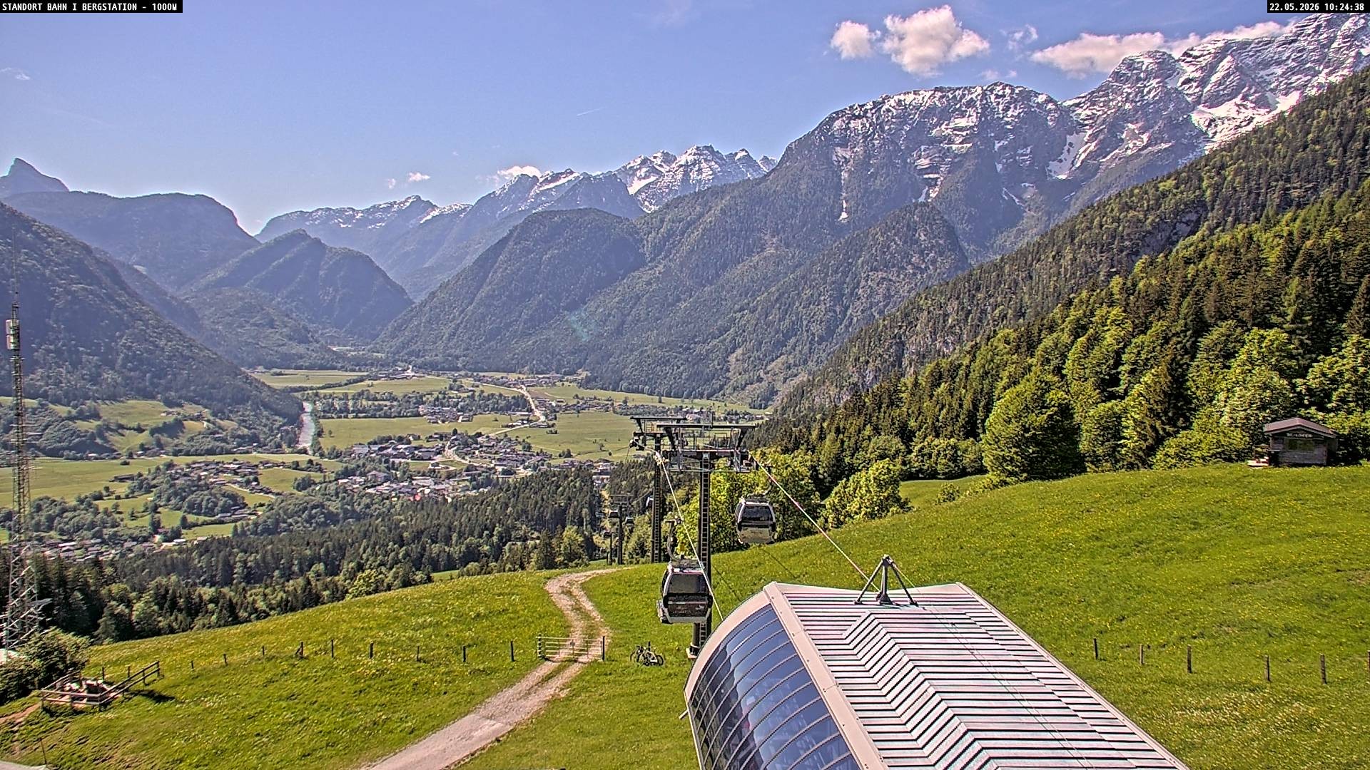 Archiv Foto Webcam Bergstation Almbahn I, Lofer
