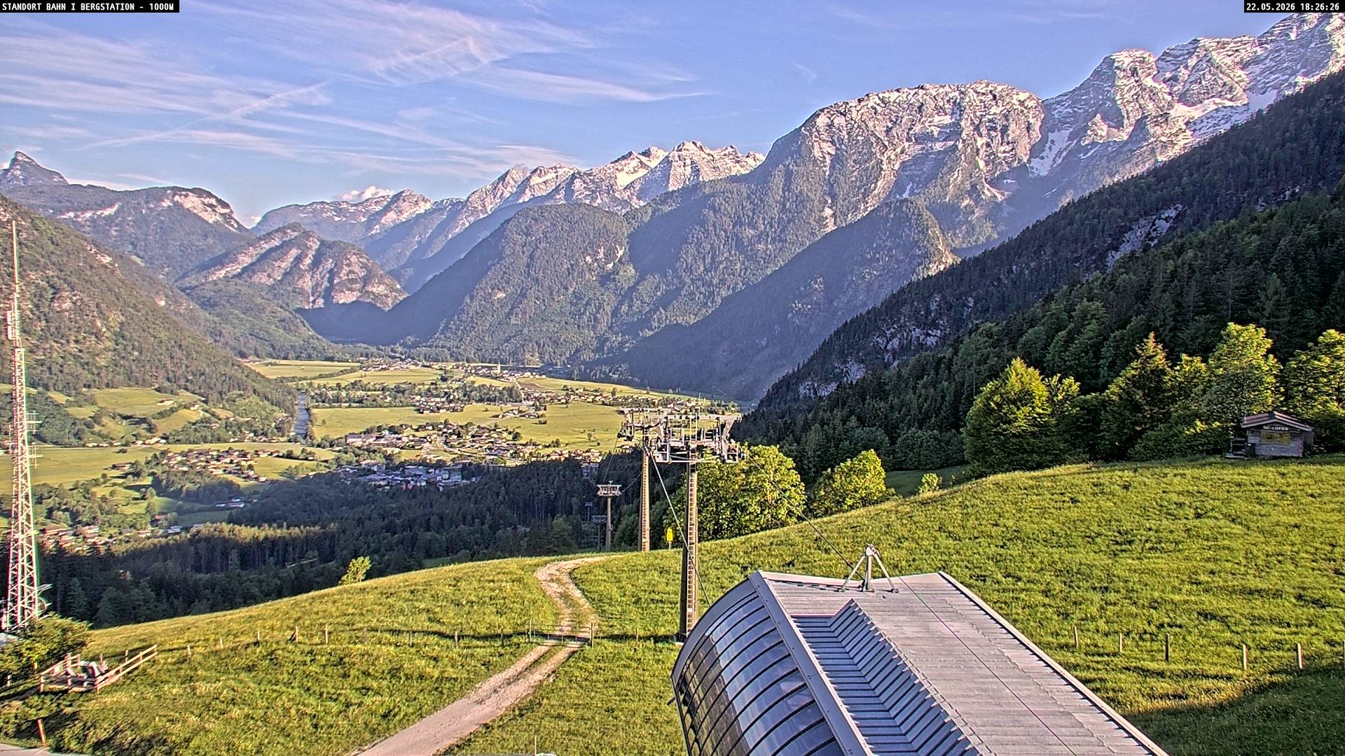 Archiv Foto Webcam Bergstation Almbahn I, Lofer