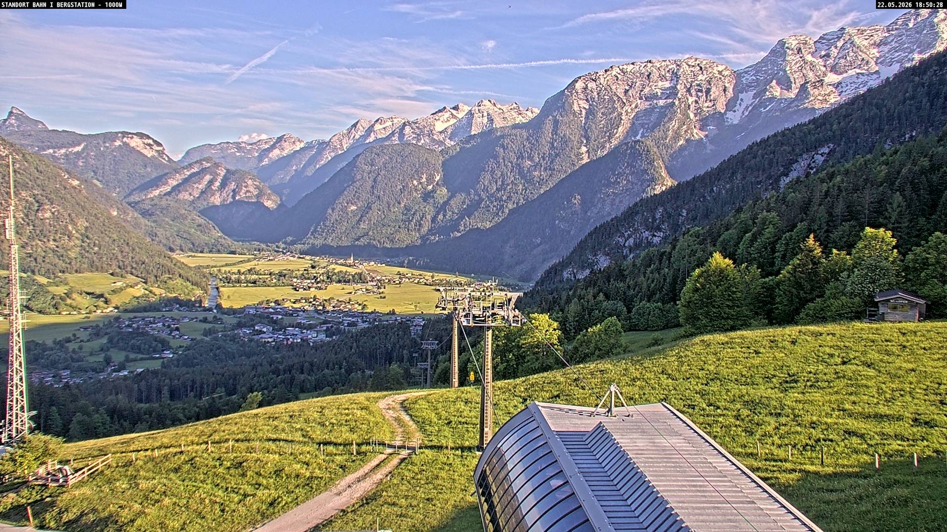 Archiv Foto Webcam Bergstation Almbahn I, Lofer