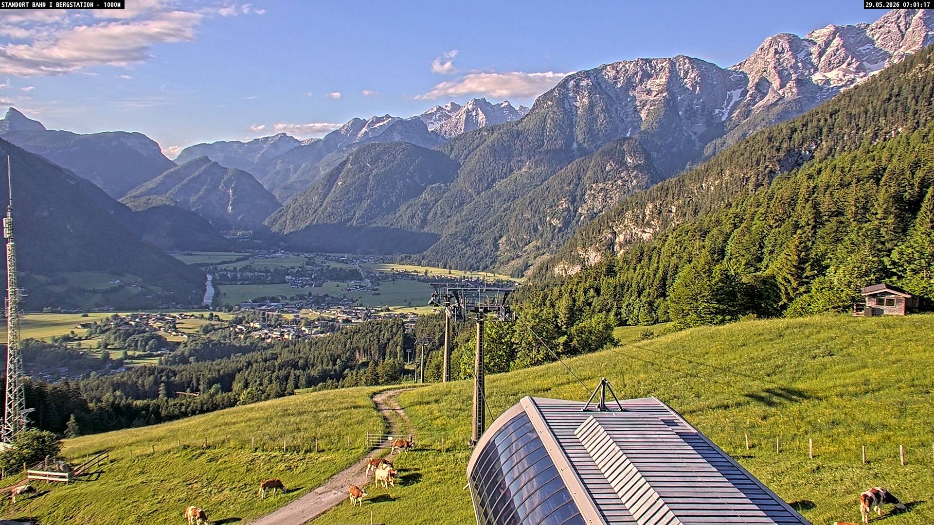 Archiv Foto Webcam Bergstation Almbahn I, Lofer