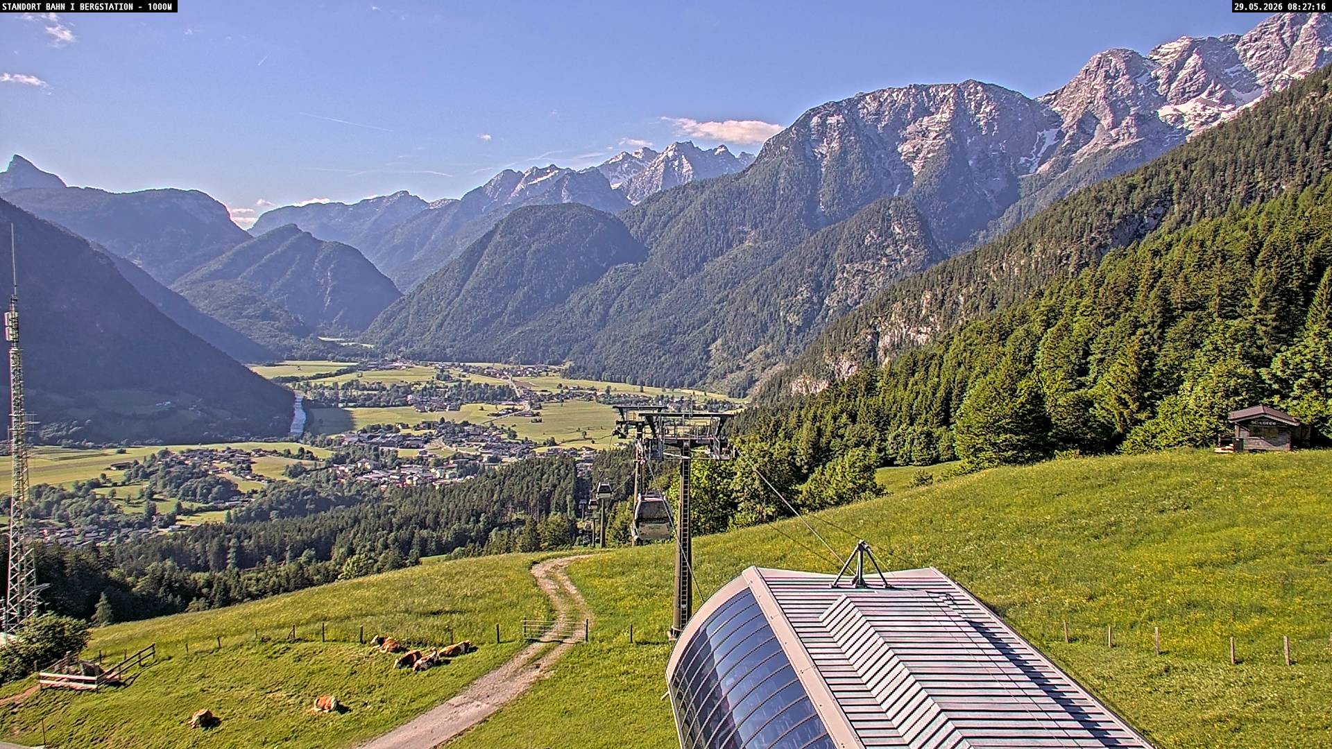 Archiv Foto Webcam Bergstation Almbahn I, Lofer