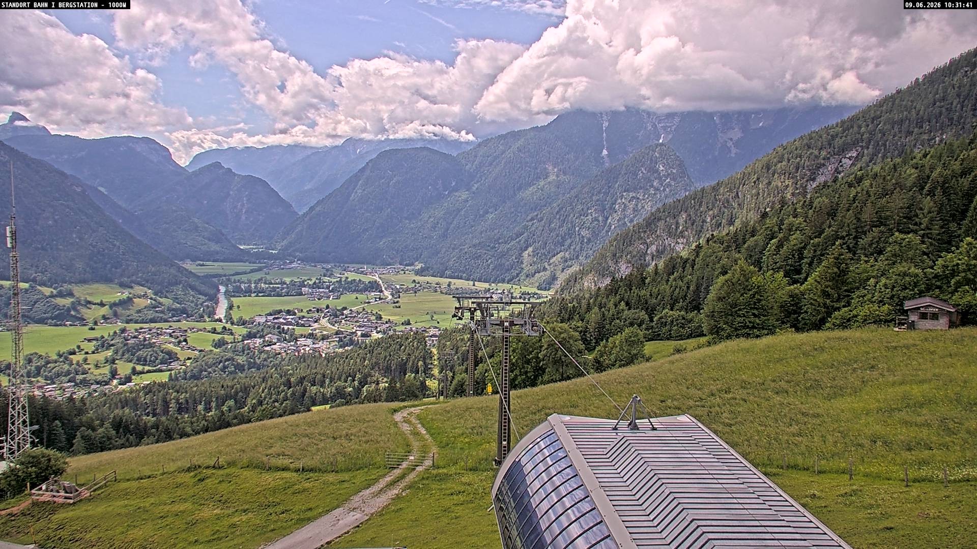 Archiv Foto Webcam Bergstation Almbahn I, Lofer
