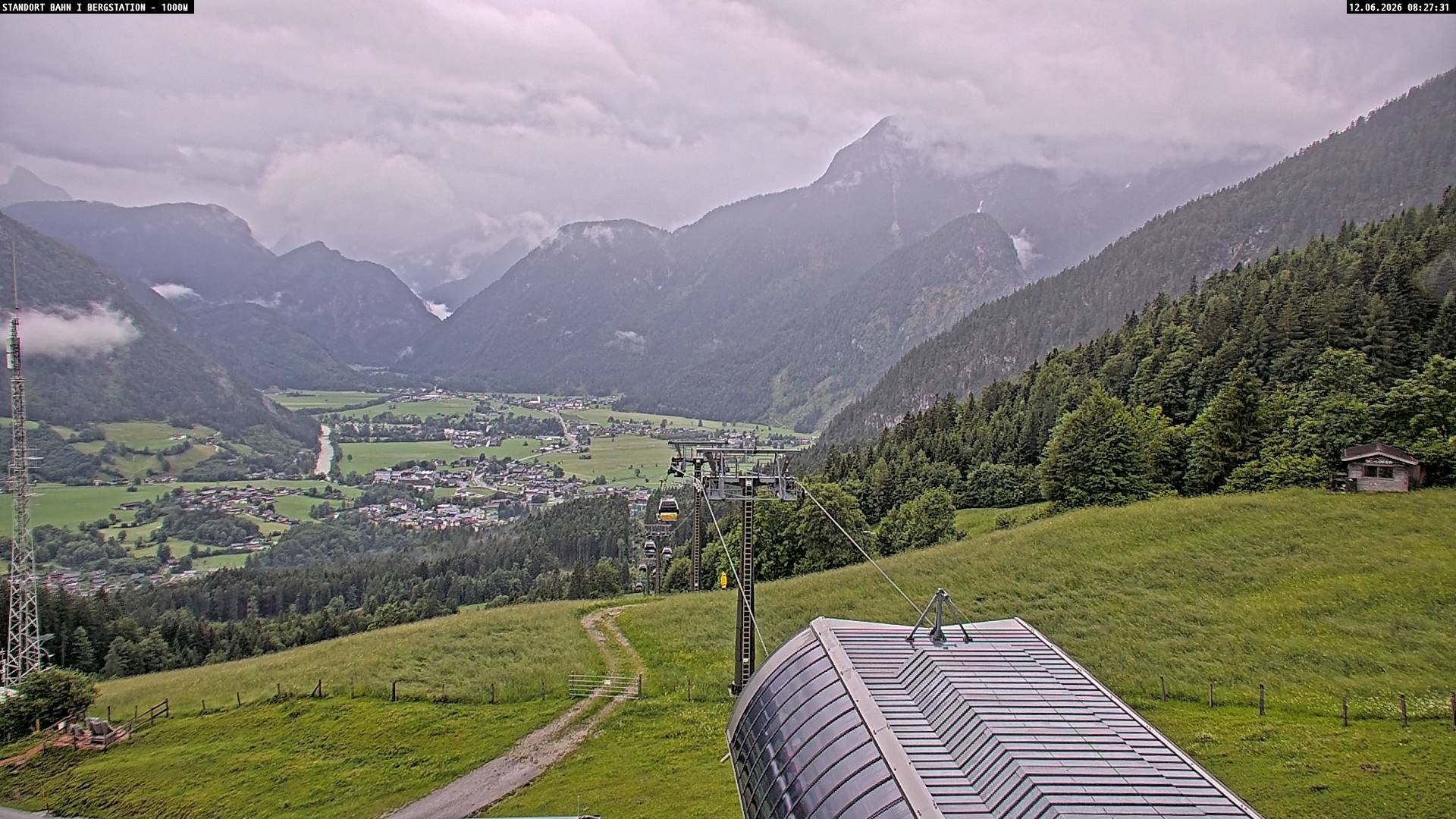 Archiv Foto Webcam Bergstation Almbahn I, Lofer