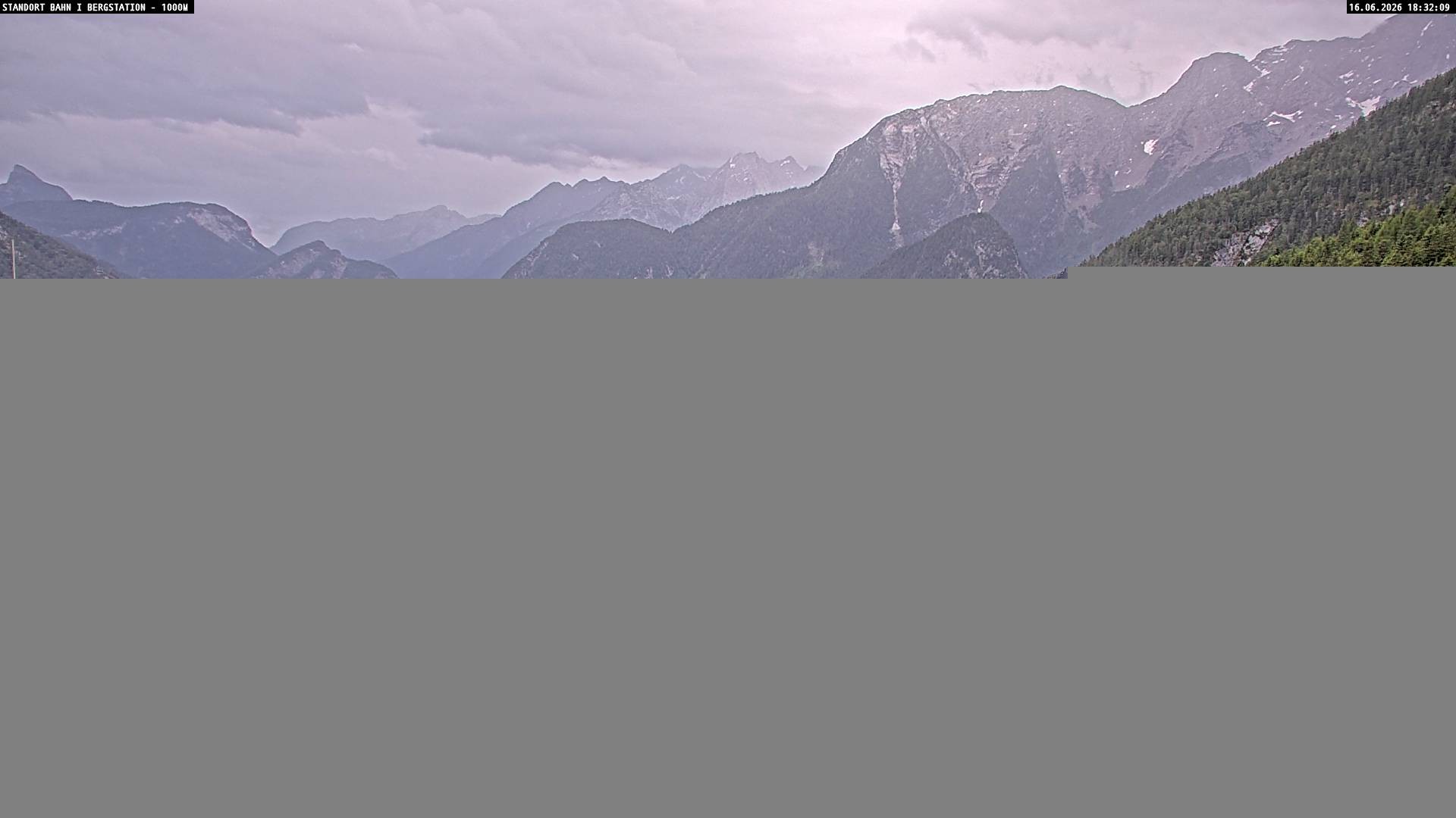 Archived image Webcam Mountain station Almbahn I