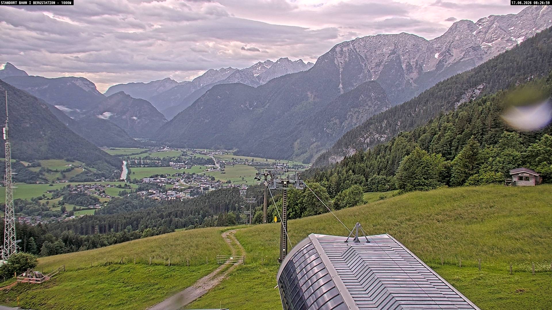 Archiv Foto Webcam Bergstation Almbahn I, Lofer