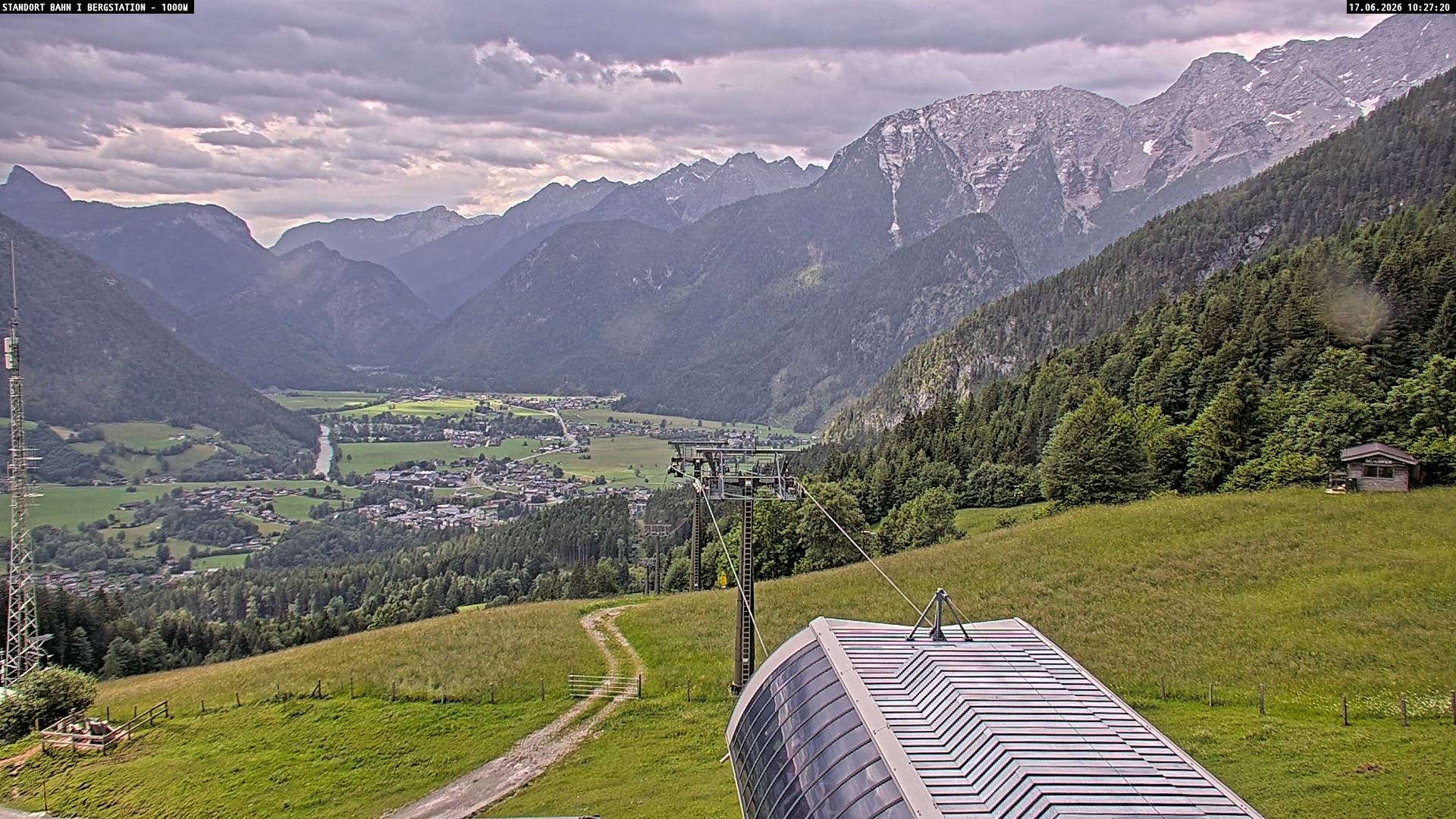 Archiv Foto Webcam Bergstation Almbahn I, Lofer