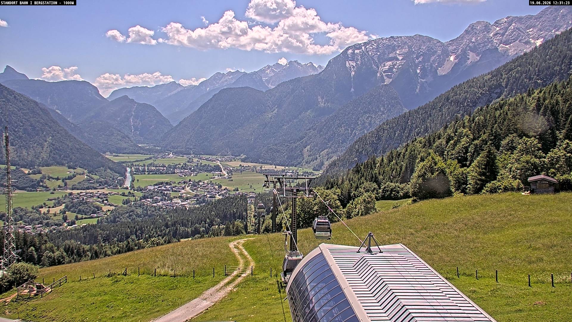 Archiv Foto Webcam Bergstation Almbahn I, Lofer