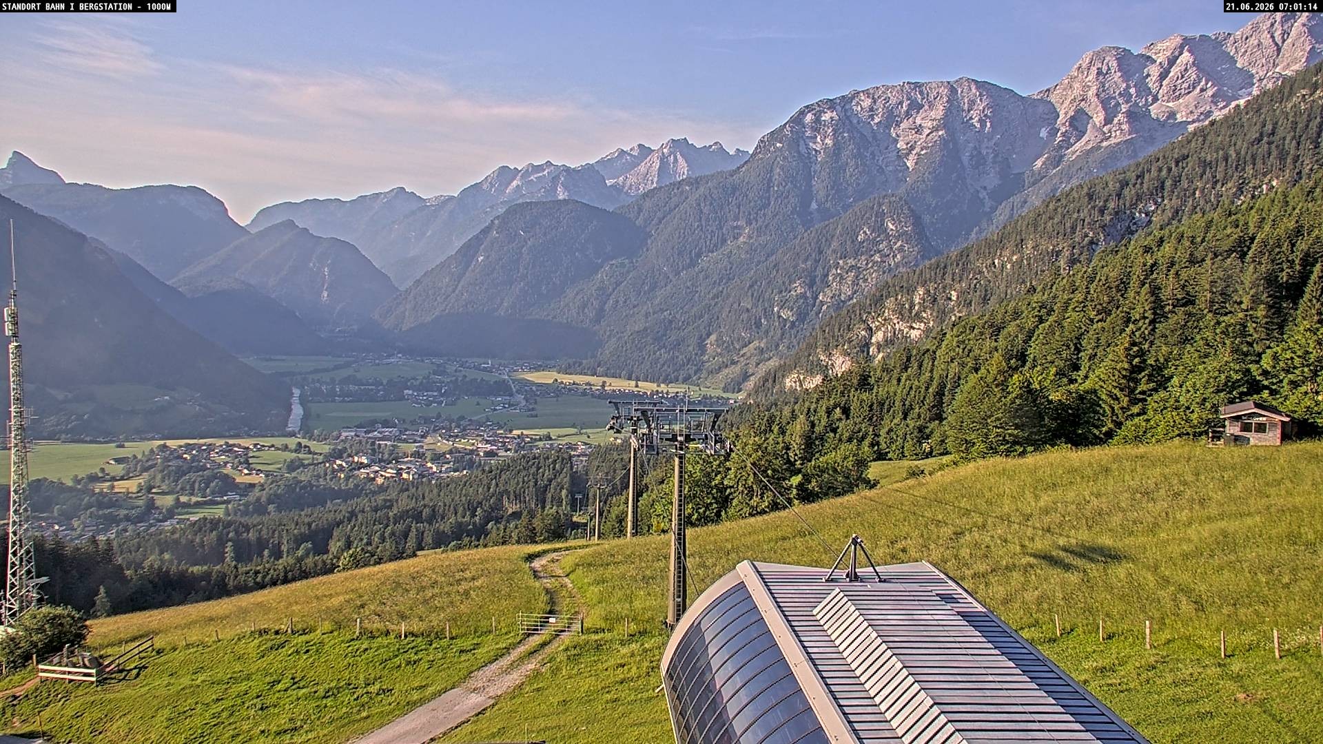 Archiv Foto Webcam Bergstation Almbahn I, Lofer