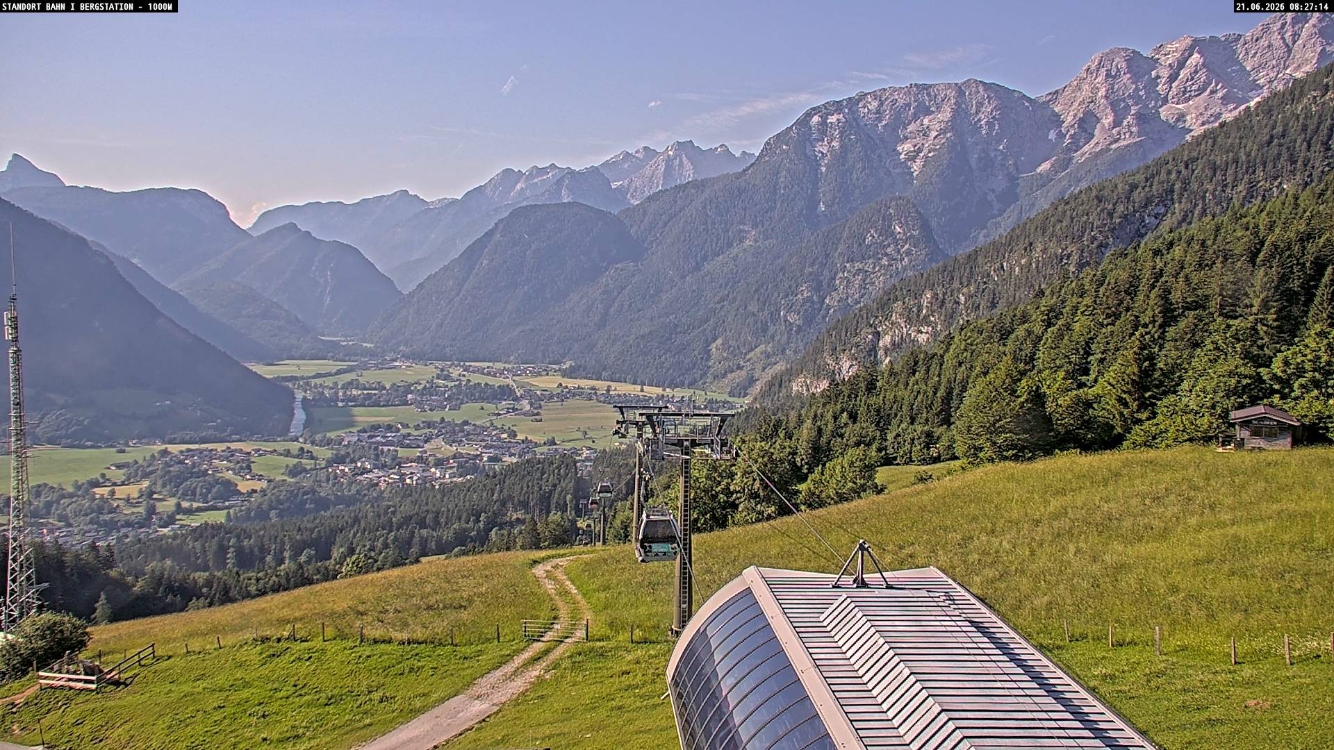 Archiv Foto Webcam Bergstation Almbahn I, Lofer