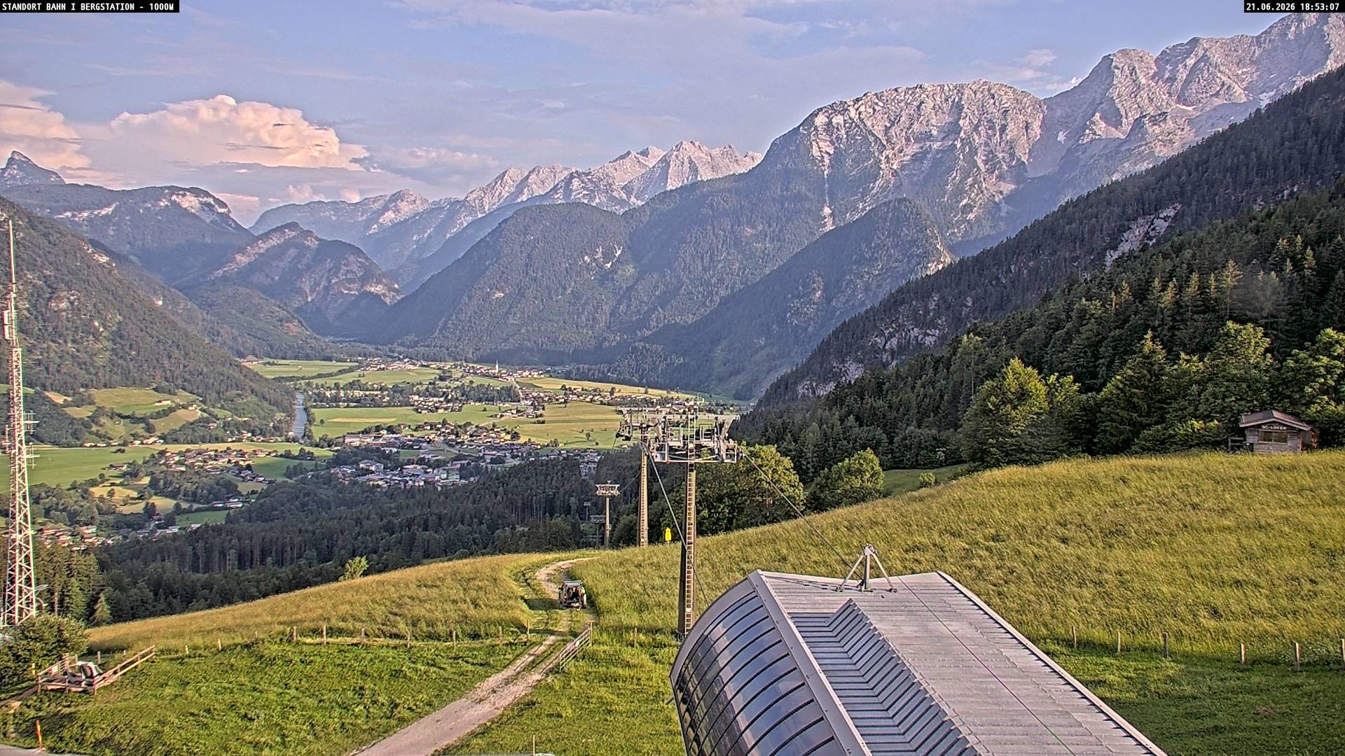 Archiv Foto Webcam Bergstation Almbahn I, Lofer
