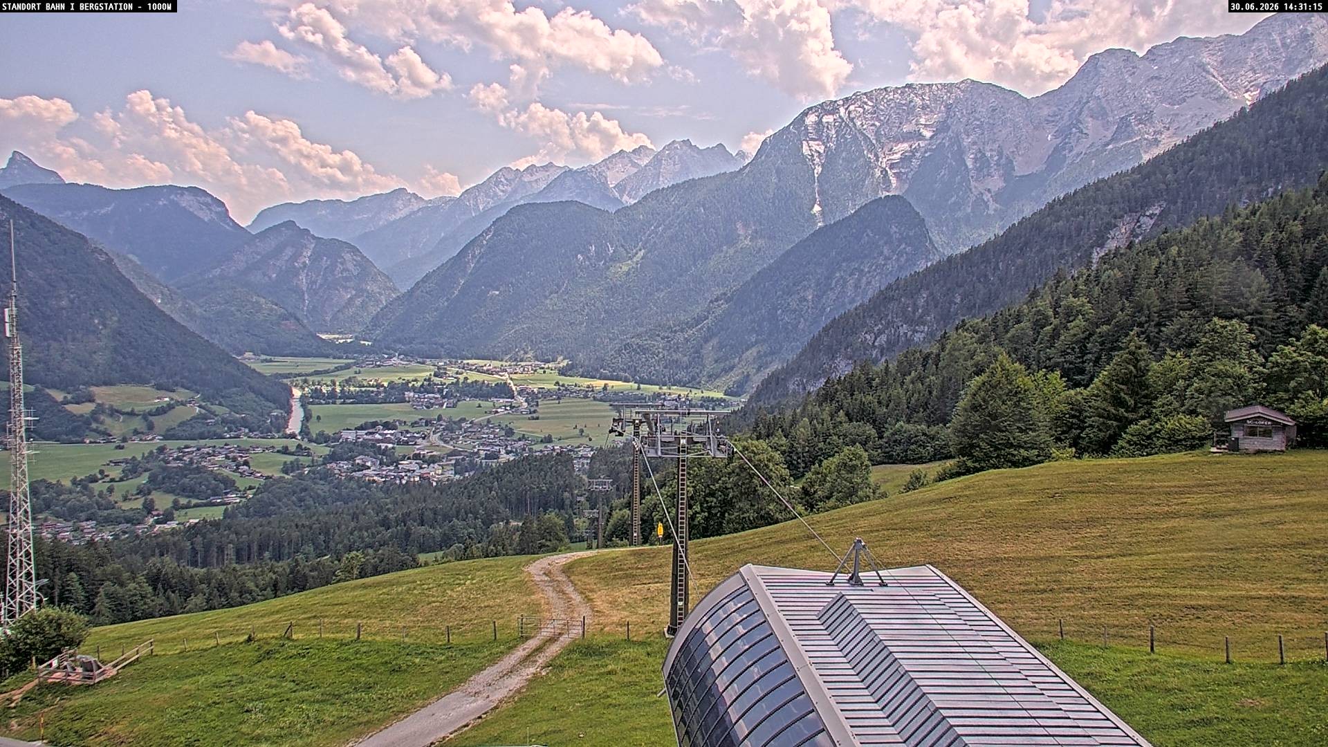 Archiv Foto Webcam Bergstation Almbahn I, Lofer