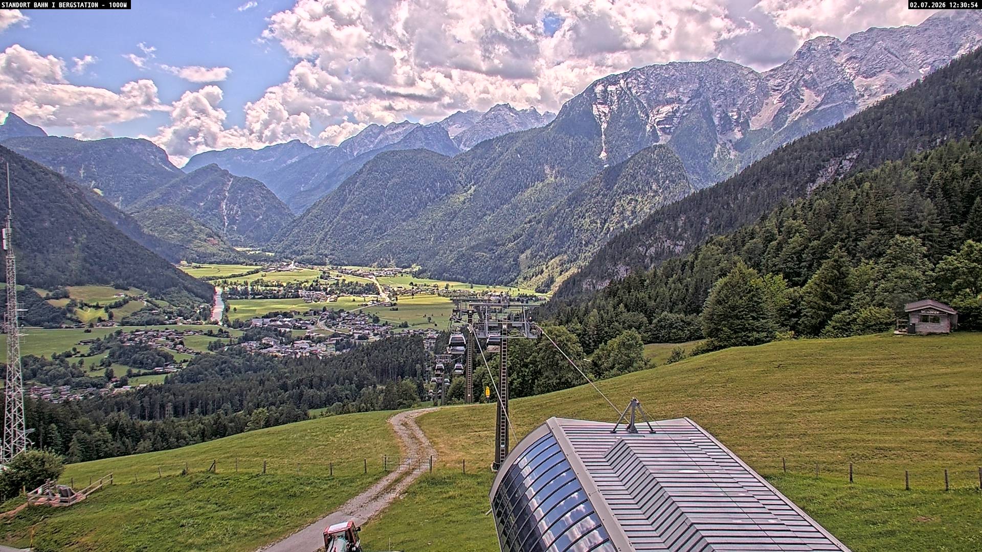 Archiv Foto Webcam Bergstation Almbahn I, Lofer