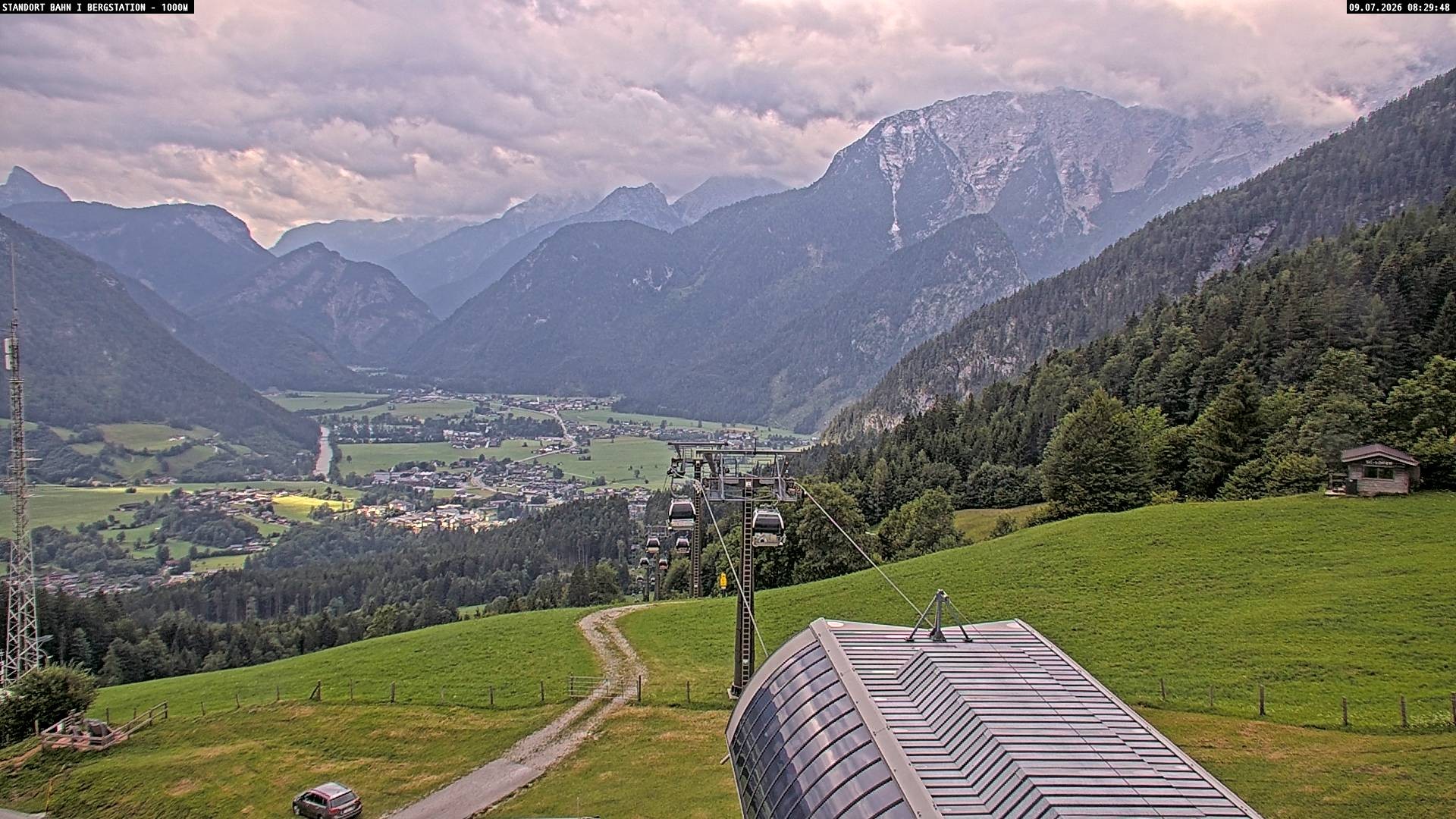Archiv Foto Webcam Bergstation Almbahn I, Lofer