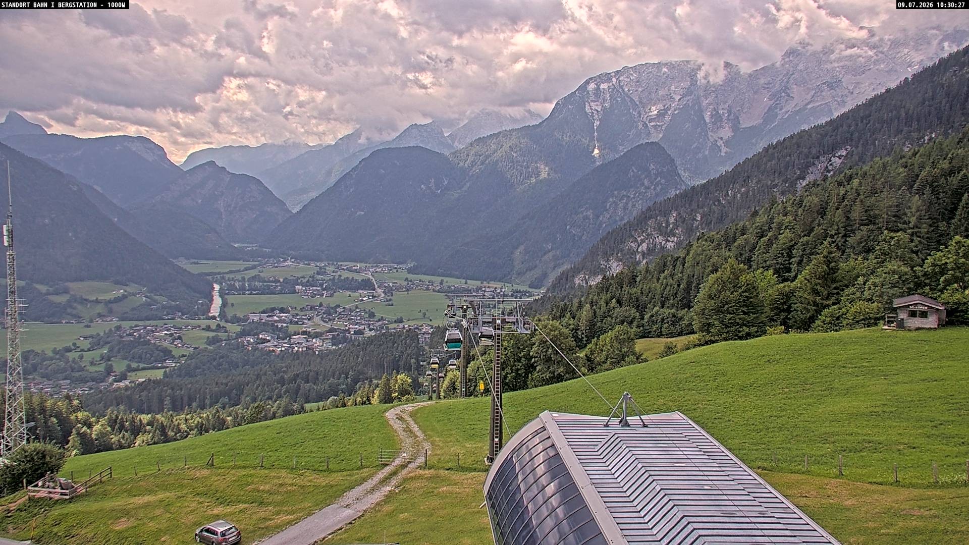 Archiv Foto Webcam Bergstation Almbahn I, Lofer